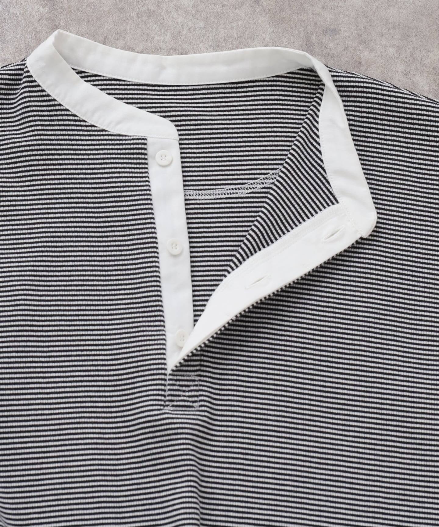 テレコボーダー ヘンリーネックプルオーバー（Tシャツ