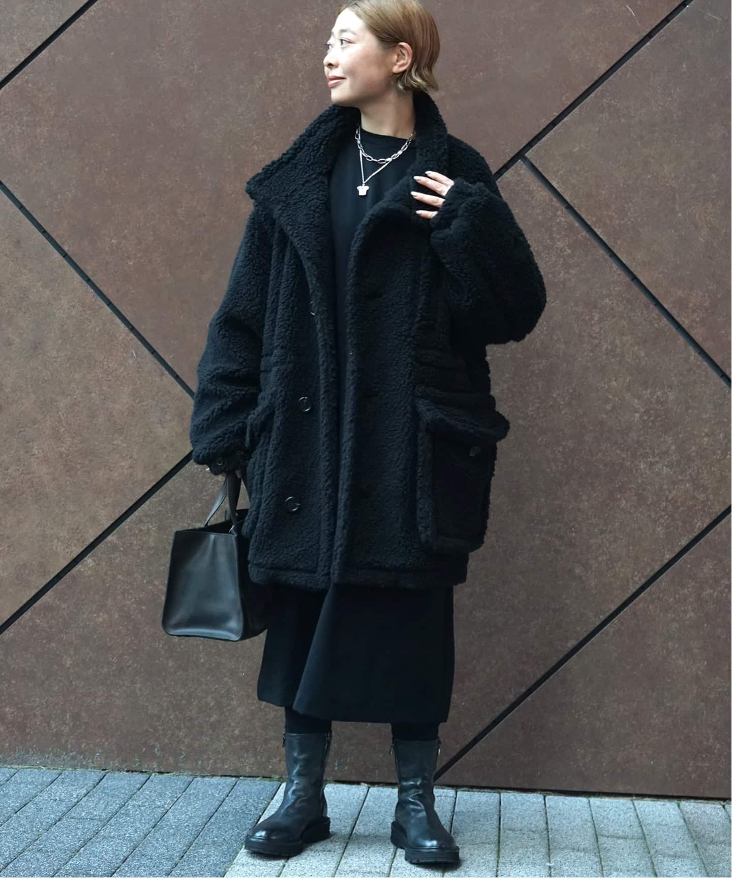 追加》ポンチ クルーネックワンピース（ワンピース）｜journal
