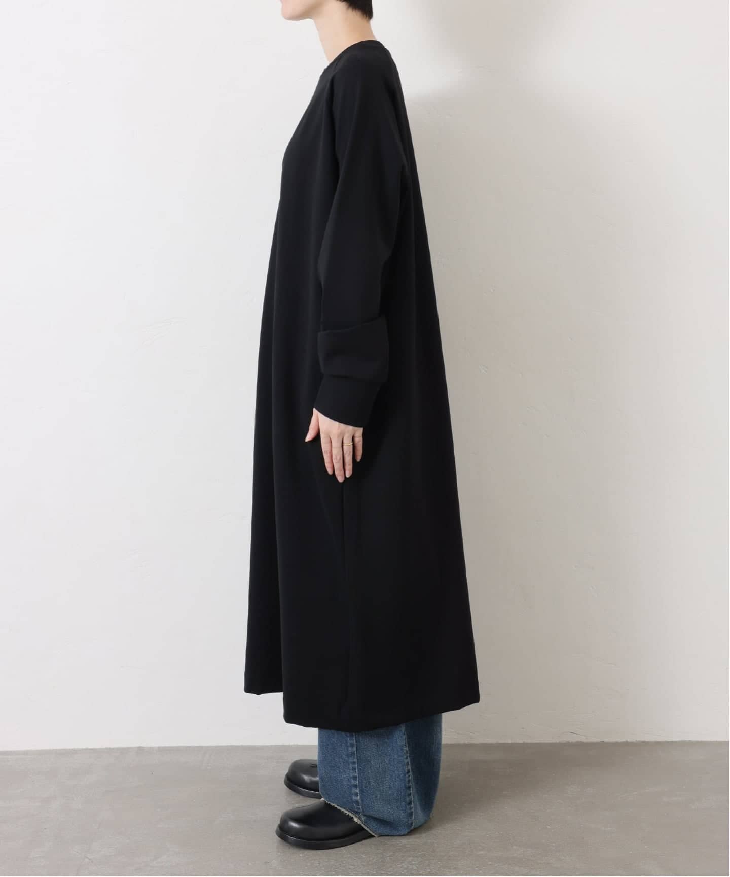 追加》ポンチ クルーネックワンピース（ワンピース）｜journal