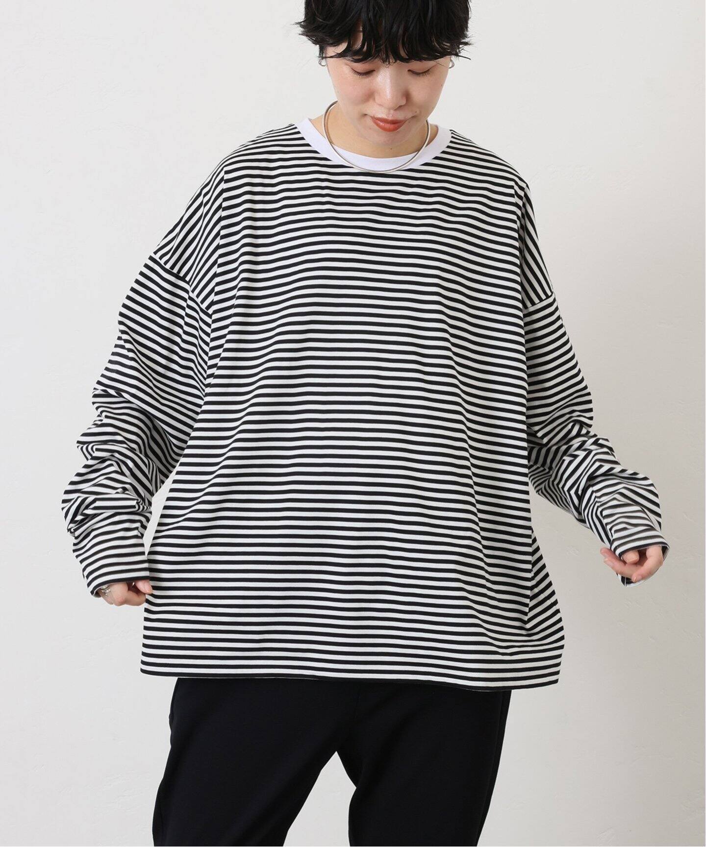 コンパクトジャージー クルーネックBigプルオーバー（Tシャツ 