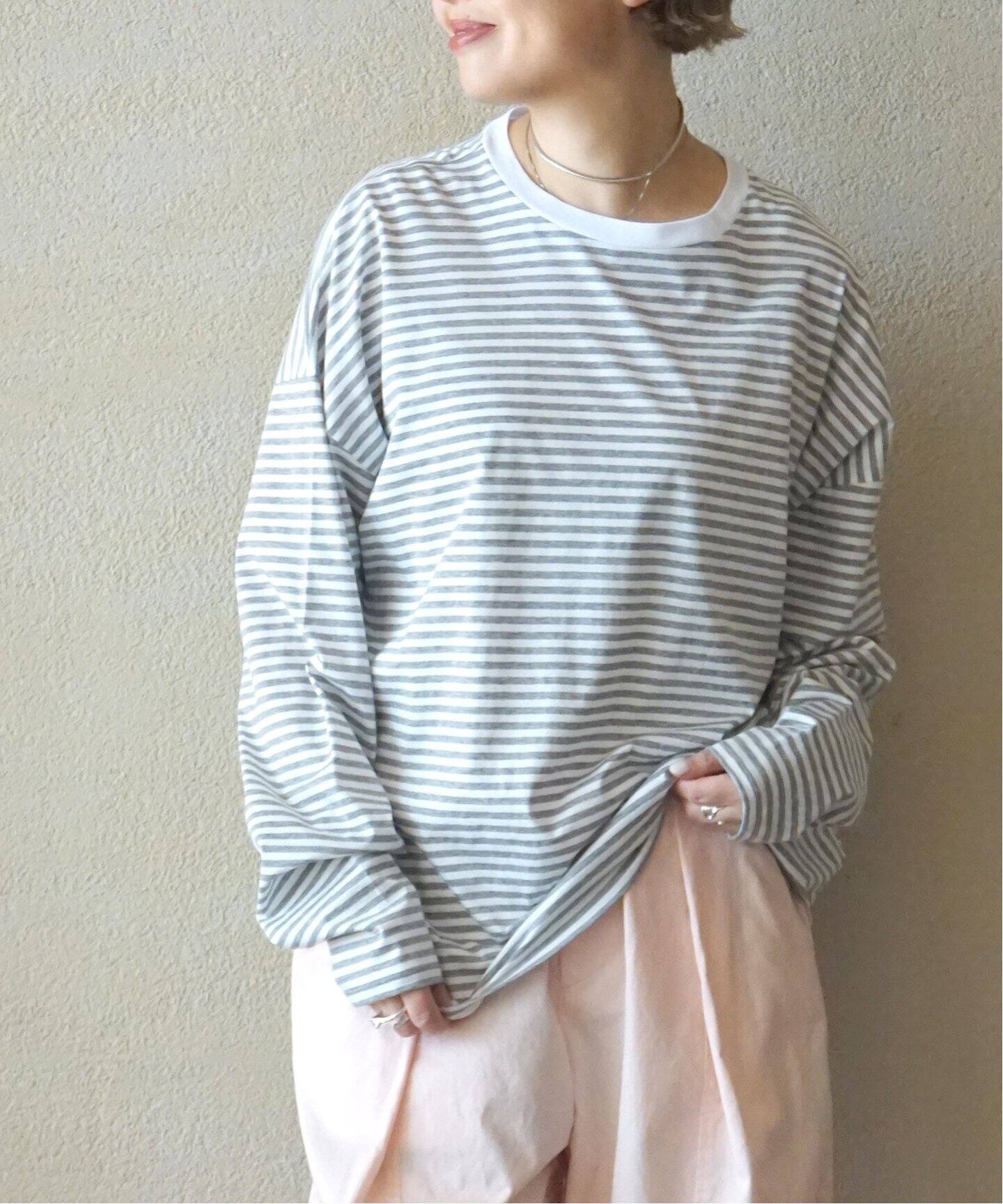 コンパクトジャージー クルーネックBigプルオーバー（Tシャツ 
