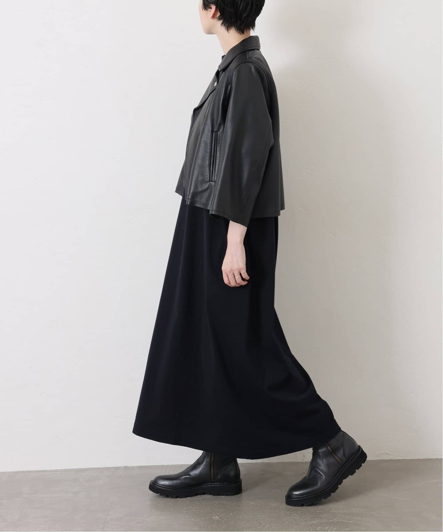 journal standard luxe クラシックテンジク ワンピース 予約》クラシックテンジク スタンダードクルーネックワンピース
