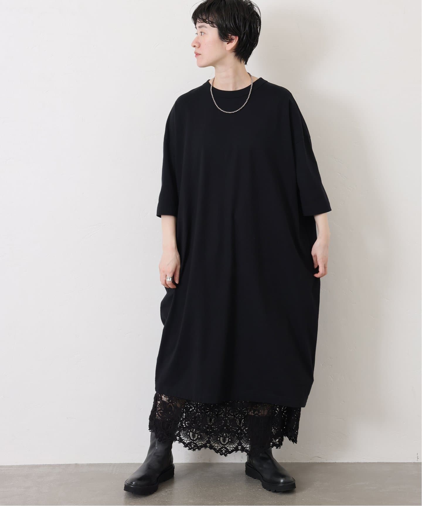 新品★ジャーナルスタンダード クラシック天竺スタンダードクルーネックワンピース クラシックテンジク スタンダードクルーネックワンピース