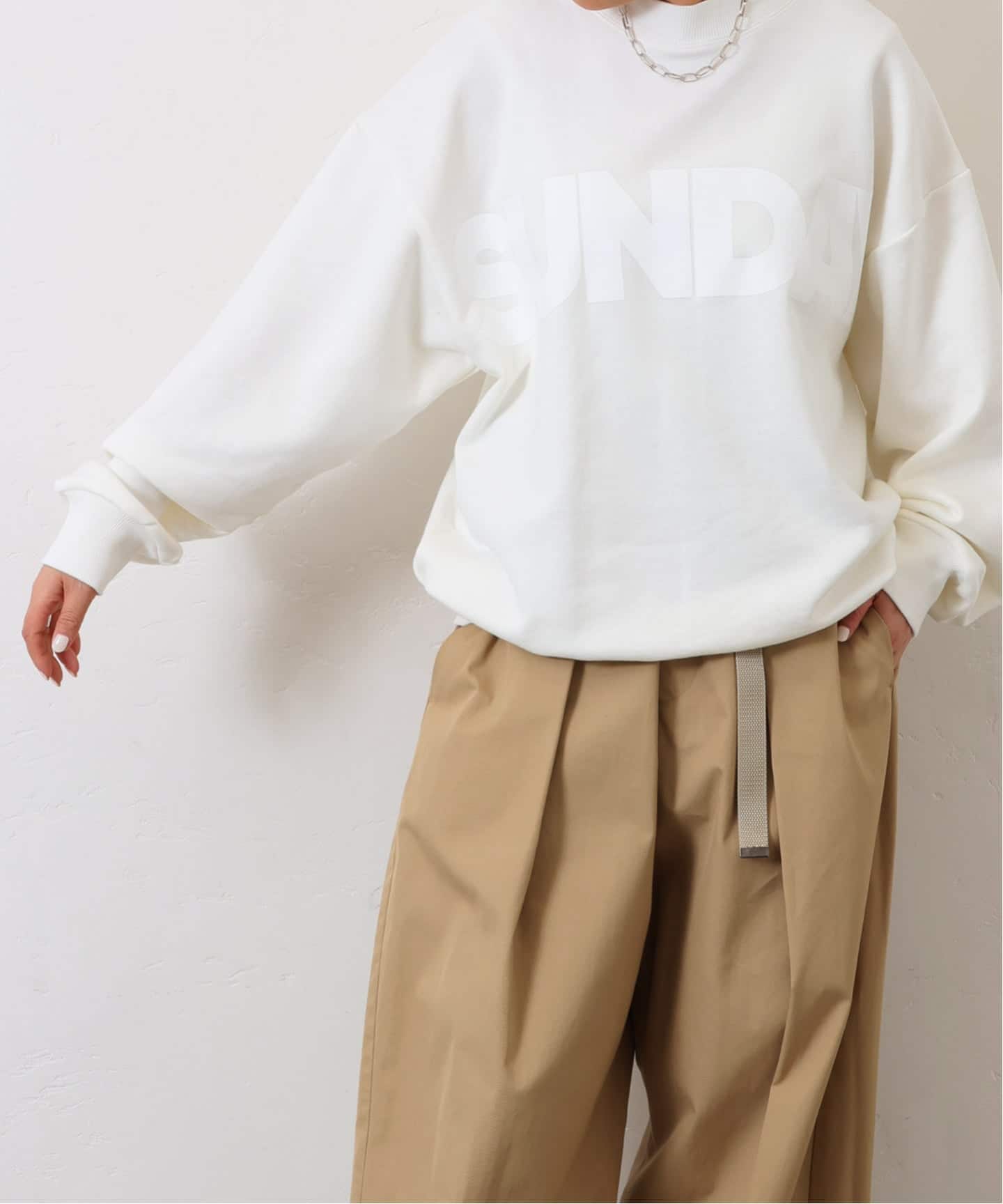 SUNDAY プリントスウェット（スウェット）｜journal standard luxe