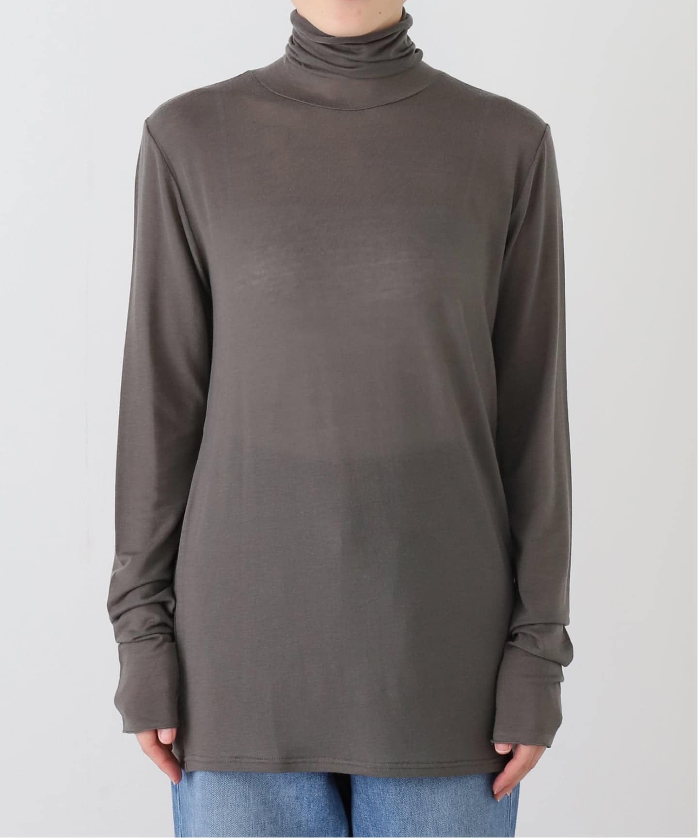 シアージャージ タートルネックプルオーバー（Tシャツ／カットソー