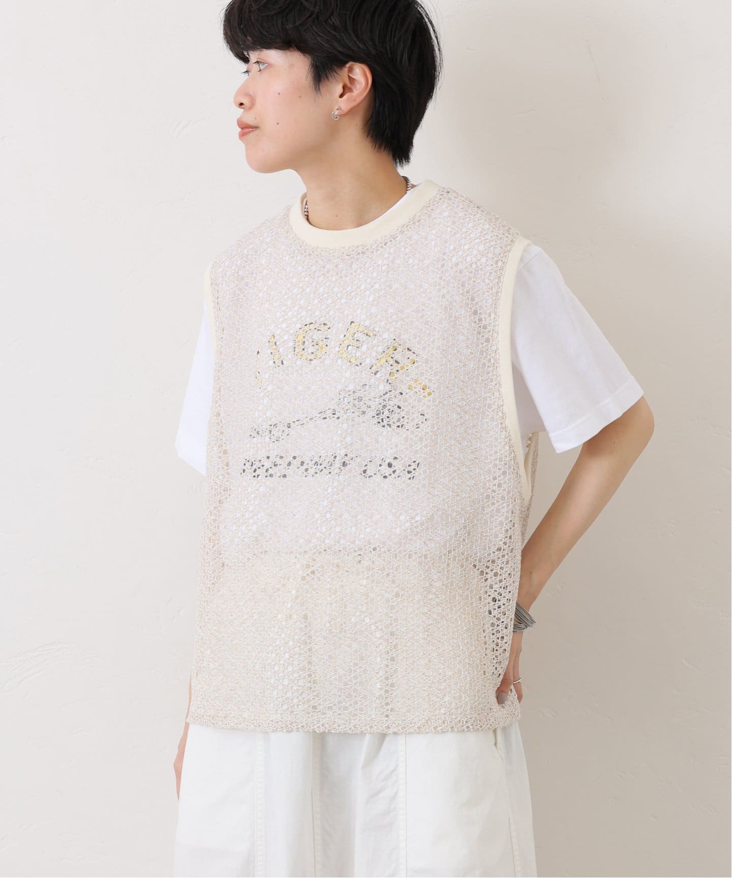 C/N/Wアゼ Vネックベスト（ベスト）｜journal standard luxe