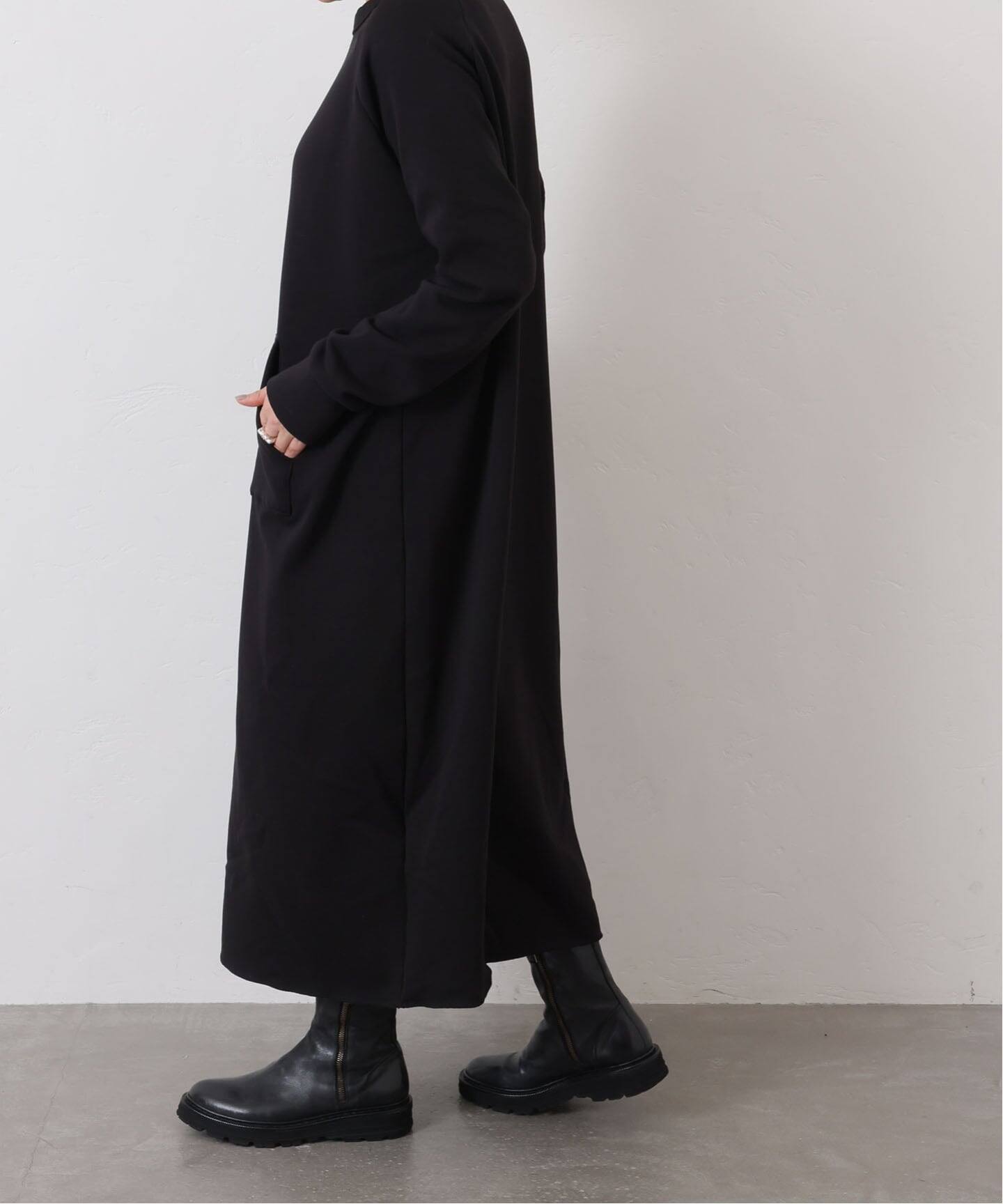 美品 ジャーナルスタンダード ラックス ボンバーワンピース BK 予約》ボンバーワンピース（ワンピース）｜journal standard luxe