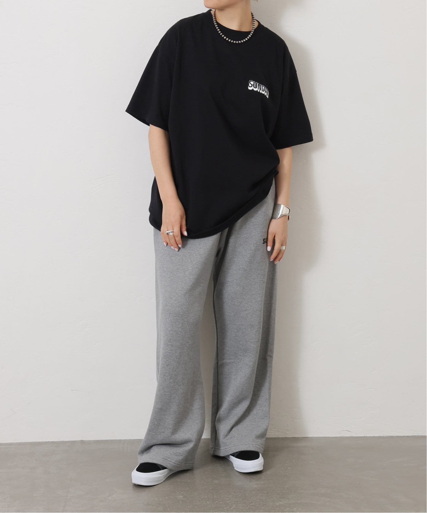 SUNDAYサイドプリントT（Tシャツ／カットソー）｜journal
