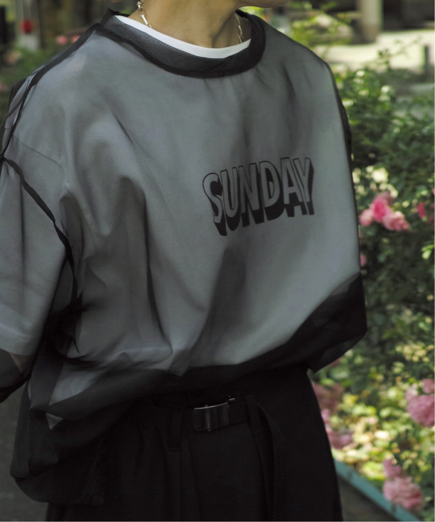 SUNDAY Sheer Tシャツ（Tシャツ／カットソー）｜journal