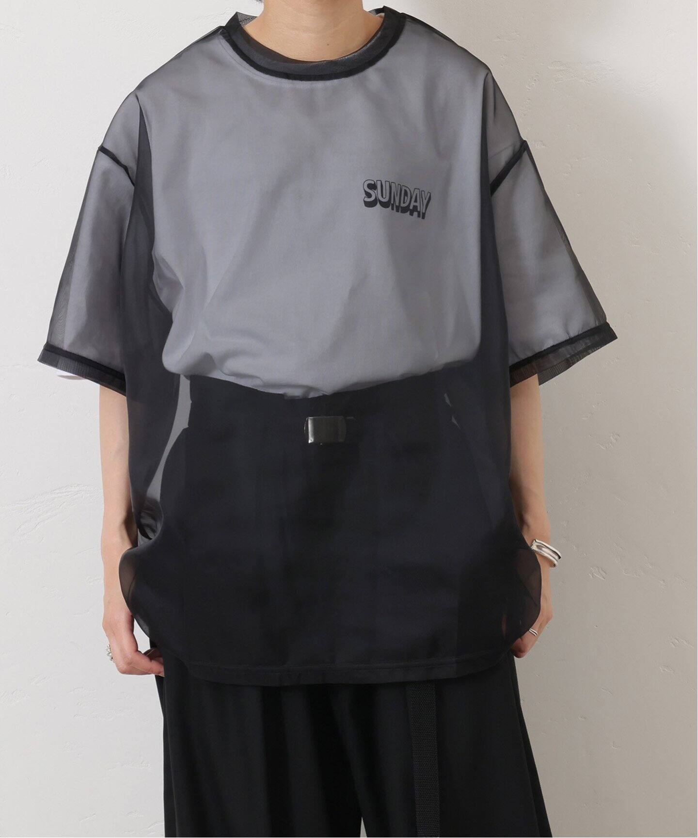 SUNDAY Sheer Tシャツ（Tシャツ／カットソー）｜journal