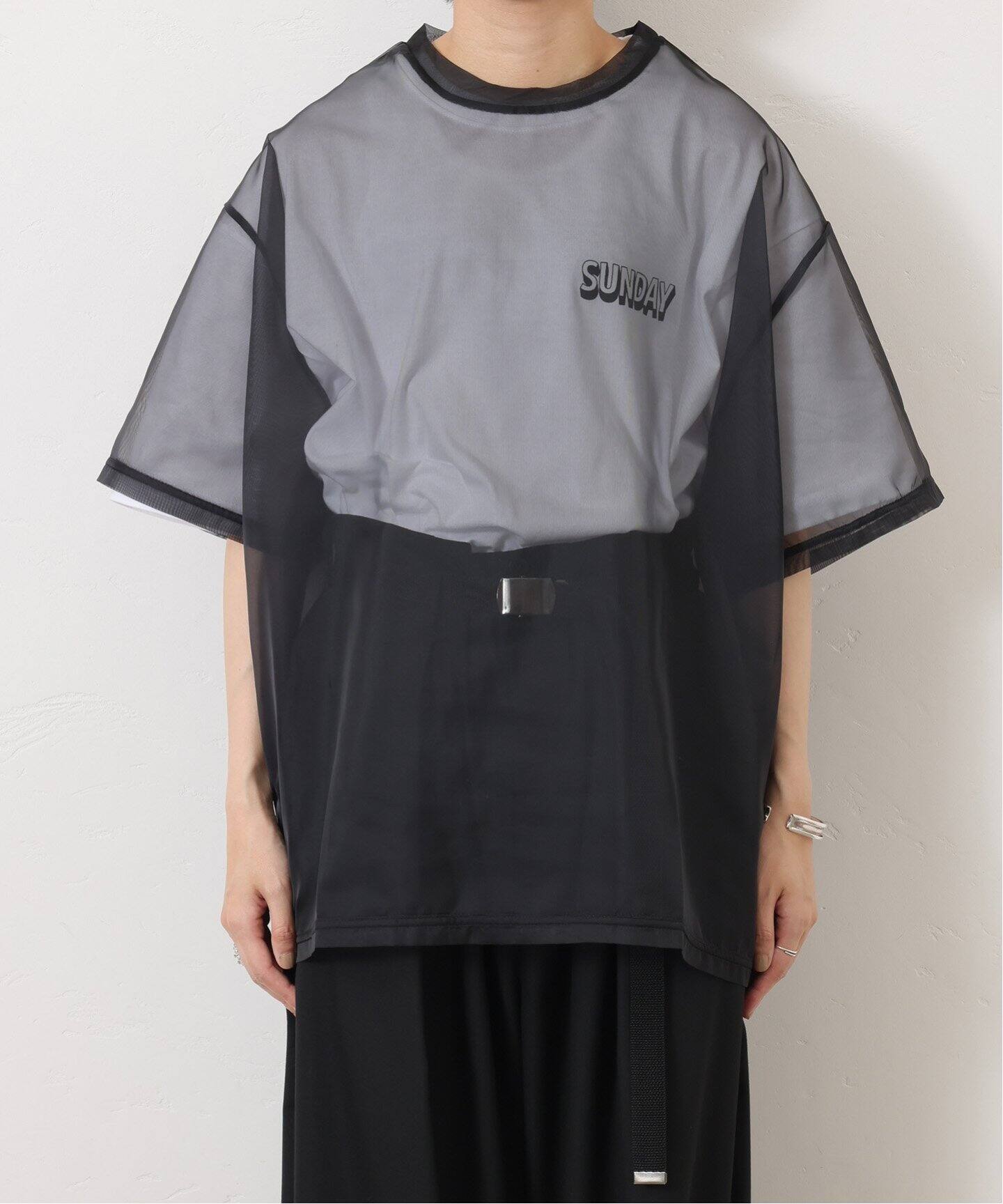 予約》SUNDAY Sheer Tシャツ（Tシャツ／カットソー）｜journal