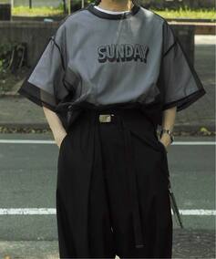 SUNDAY Sheer Tシャツ（Tシャツ／カットソー）｜journal standard luxe 
