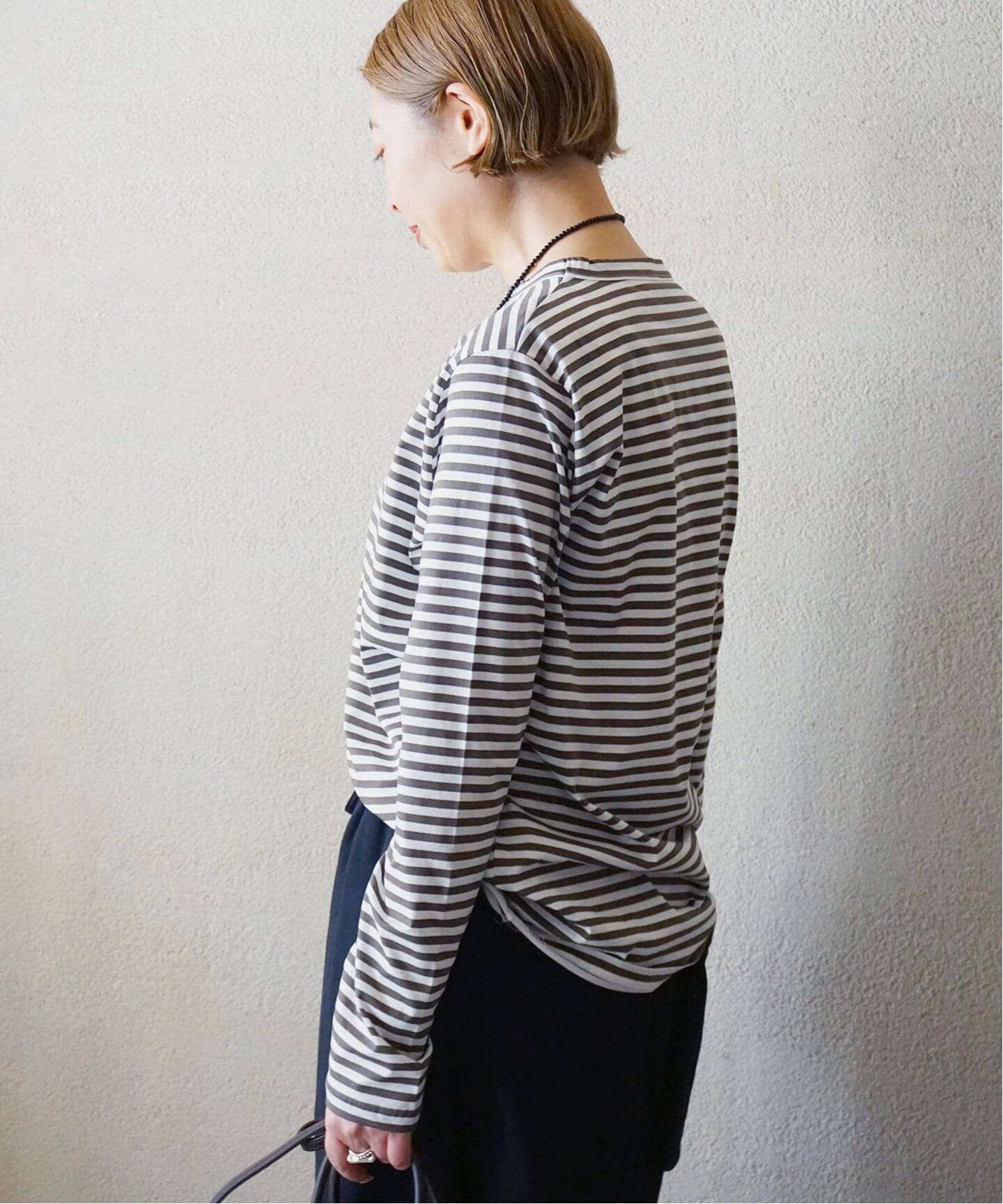 コンパクトボーダー プルオーバー（Tシャツ／カットソー）｜journal
