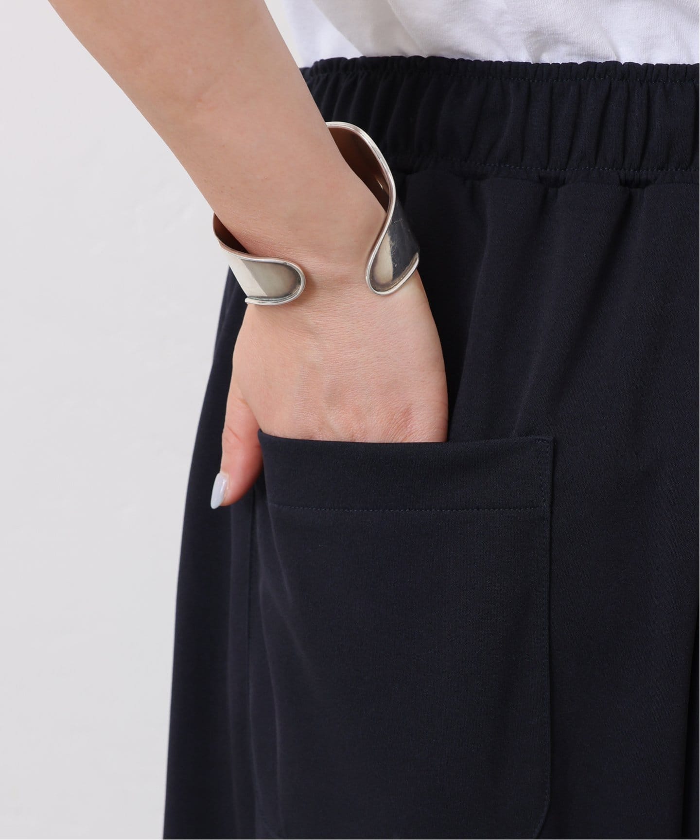 journal standard Luxe ワイドパンツ　黒 リラックス ワイドパンツ（ジャージ／トラックパンツ）｜journal