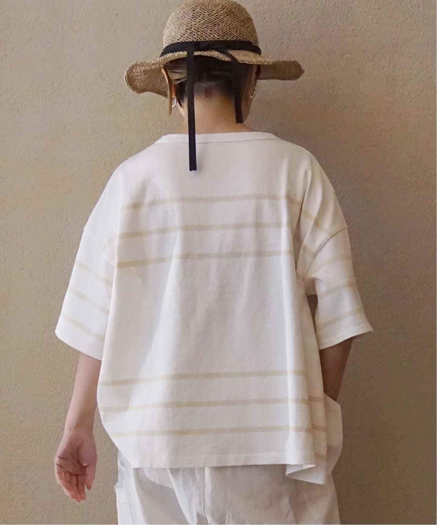 G.F.G.SボーダーTシャツ ジャーナルスタンダードラックス ボーダー タックフレアーT（Tシャツ／カットソー）｜journal