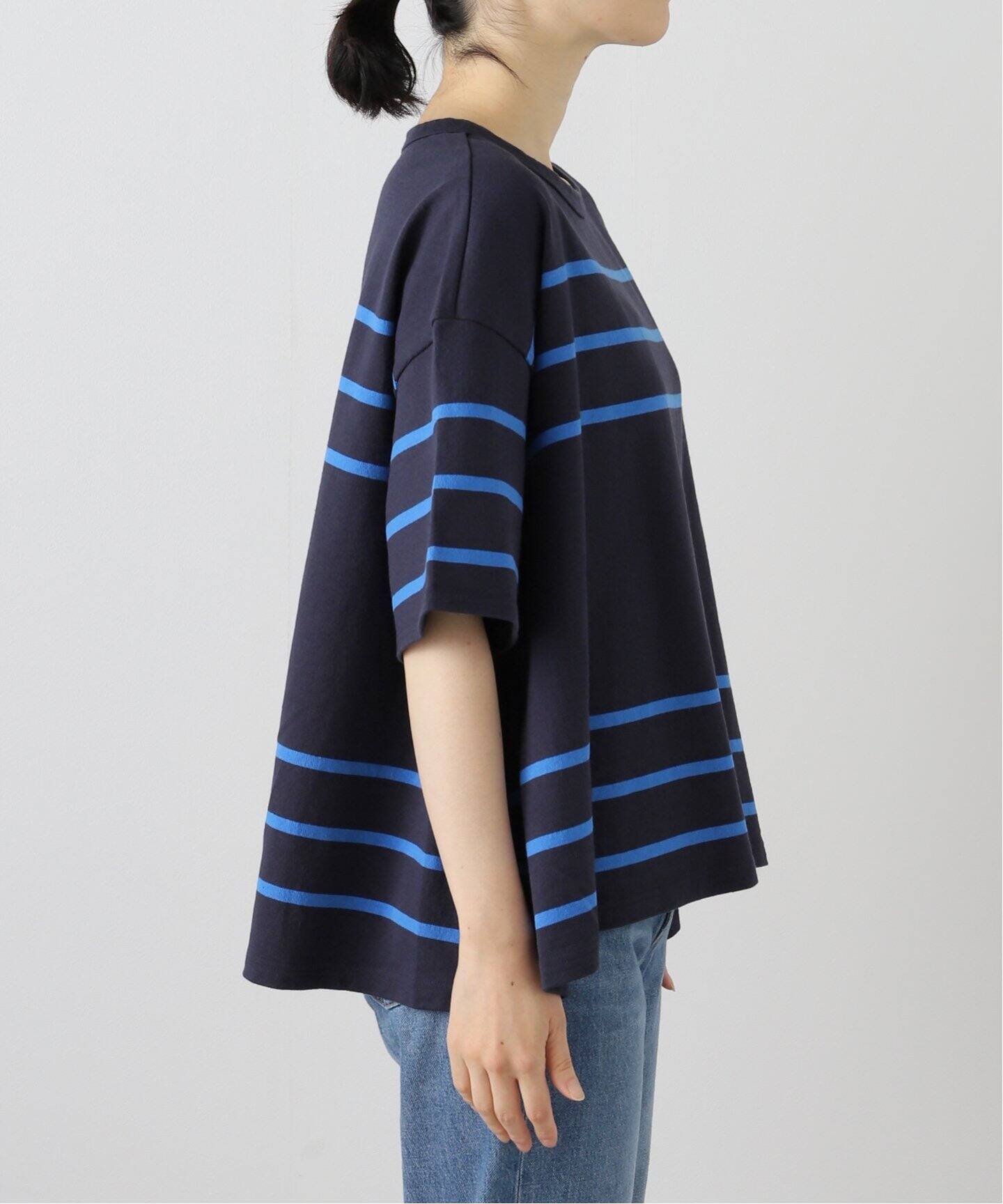 ボーダー タックフレアーT（Tシャツ／カットソー）｜journal standard