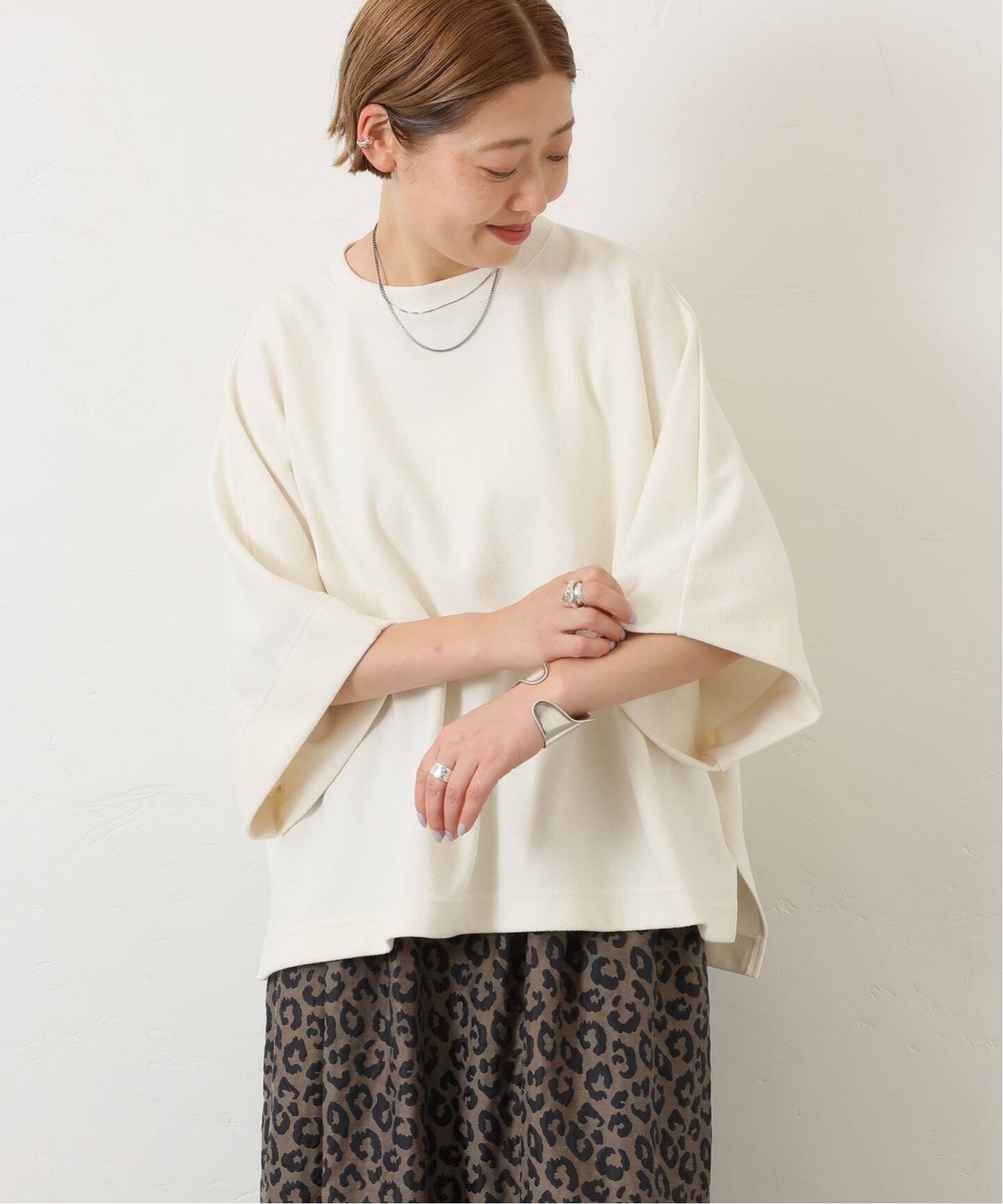 極美journal standard luxe◎ブークレーダンボール ポンチョT ブークレー ポンチョT（Tシャツ／カットソー）｜journal
