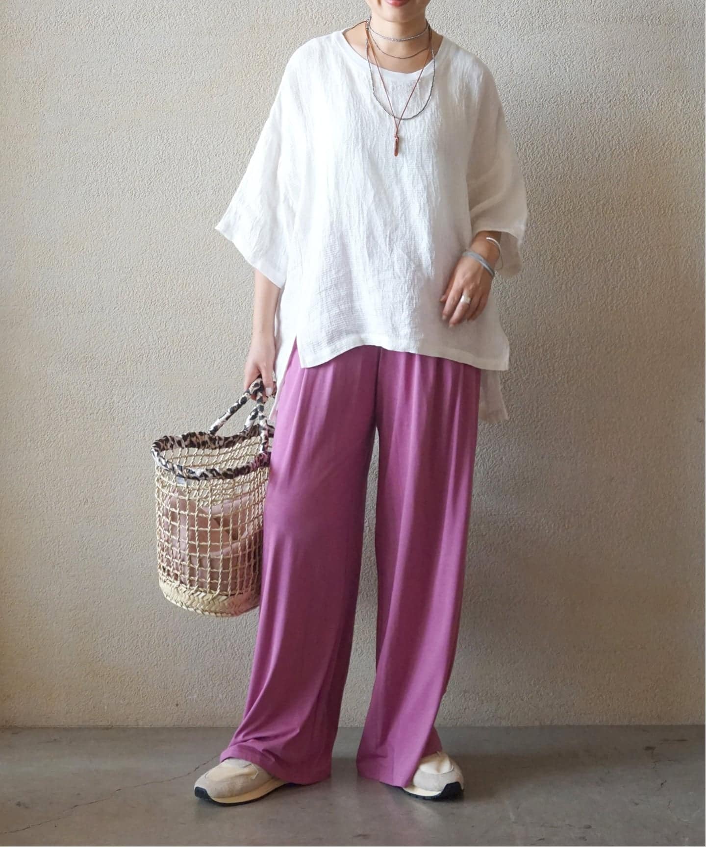SUNDAY IN BED】EASY WIDE PANTS（ジャージ／トラックパンツ