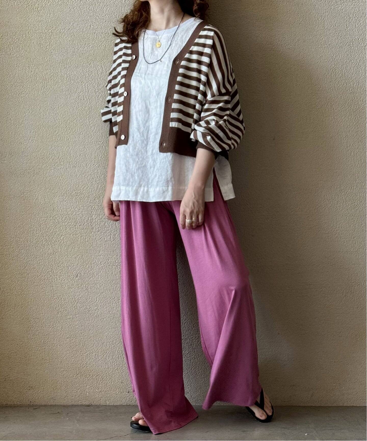 SUNDAY IN BED】EASY WIDE PANTS（ジャージ／トラックパンツ