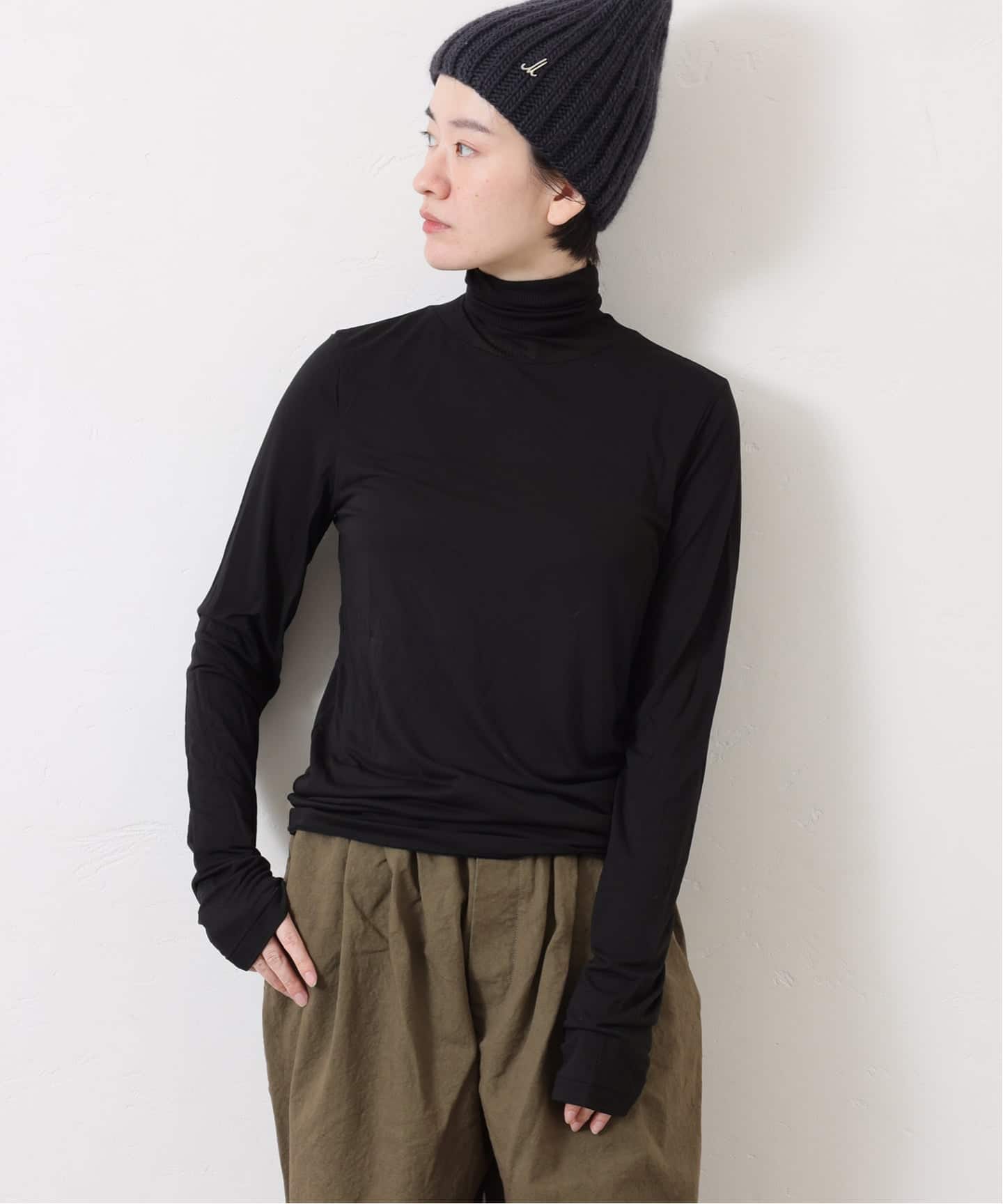 ATON】MODAL SILK JERSEY TURTLENECK（Tシャツ／カットソー）｜journal