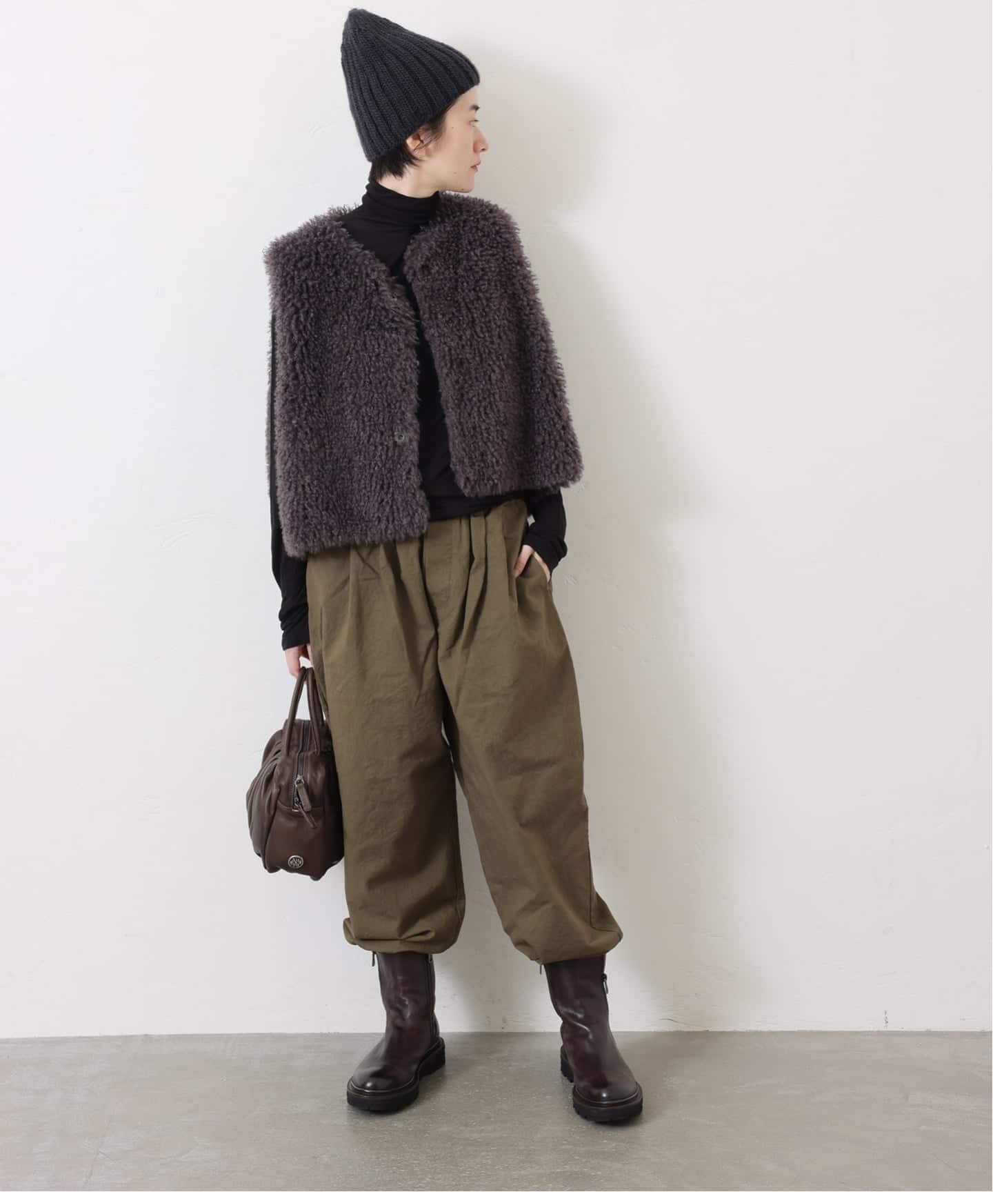 ATON】MODAL SILK JERSEY TURTLENECK（Tシャツ／カットソー