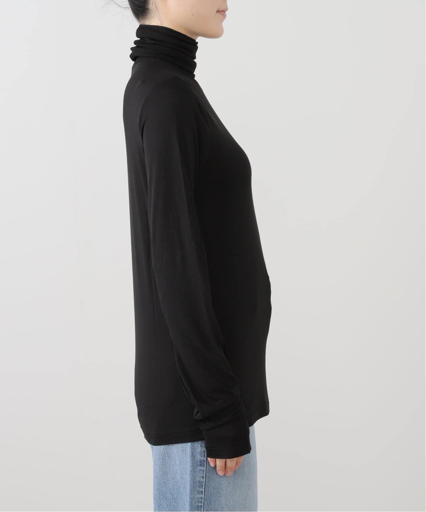 ATON】MODAL SILK JERSEY TURTLENECK（Tシャツ／カットソー