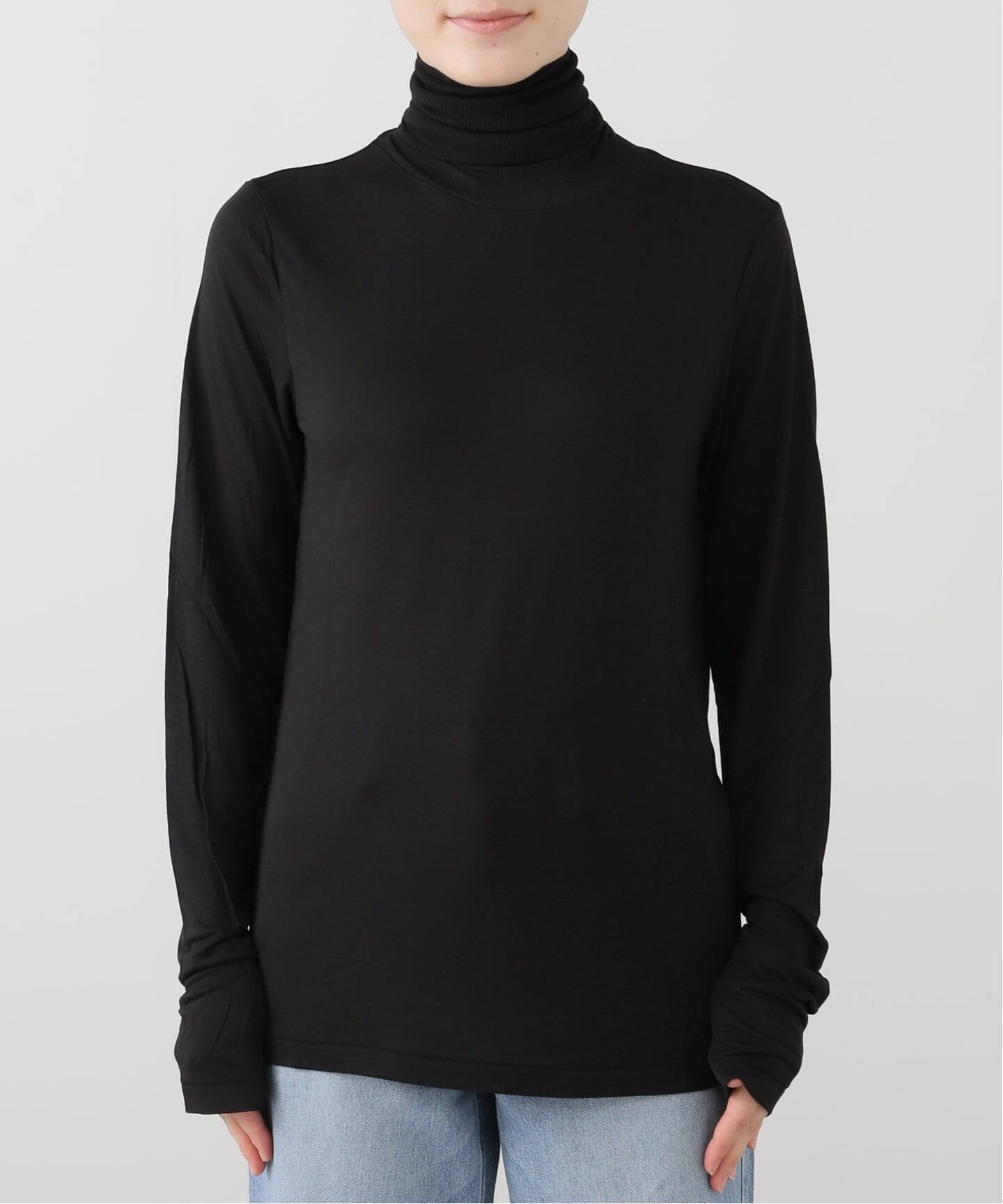 ATON】MODAL SILK JERSEY TURTLENECK（Tシャツ／カットソー