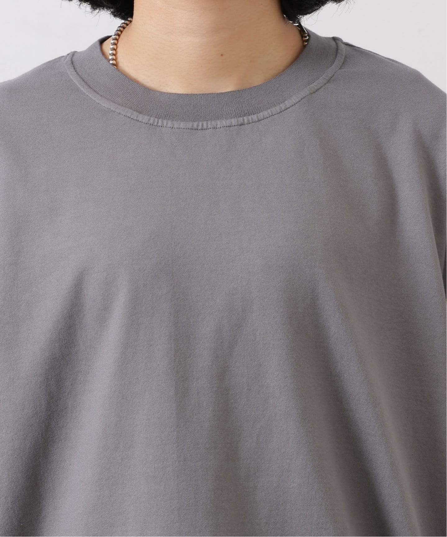 yonetomi 】NEW BASIC GARMENT DYED T-SHIRT(（Tシャツ／カットソー