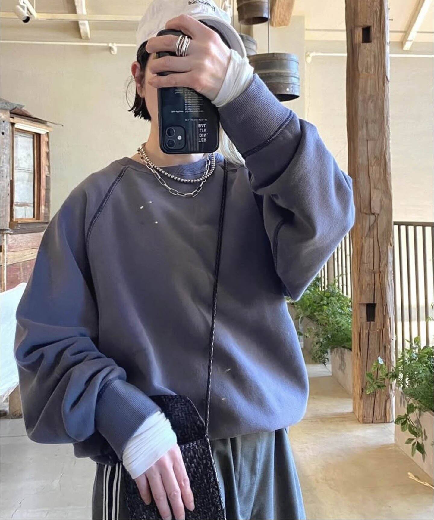 chimala】 for luxe PAINT SWEAT CREW TOP（スウェット）｜journal 