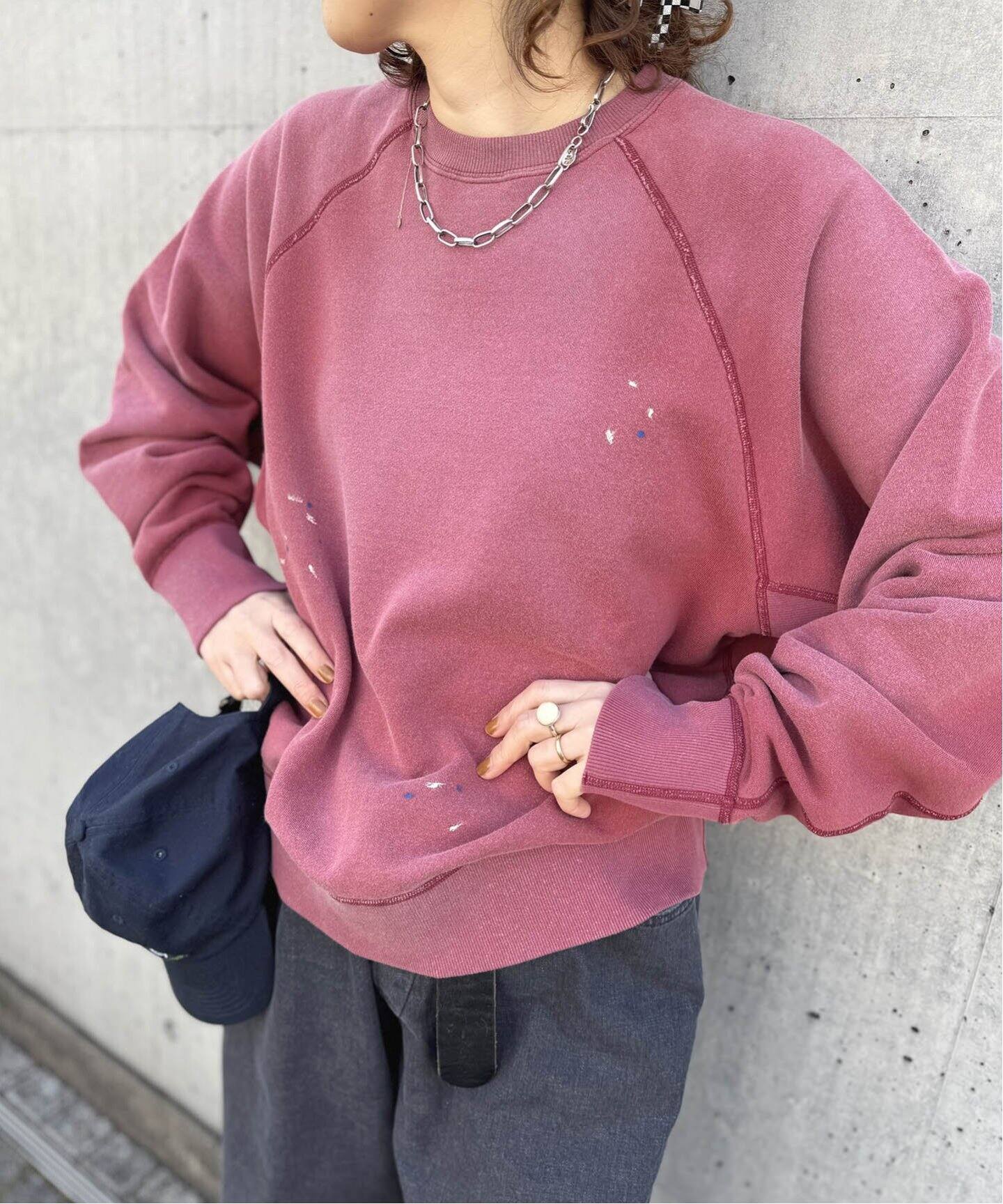 chimala】 for luxe PAINT SWEAT CREW TOP（スウェット）｜journal 