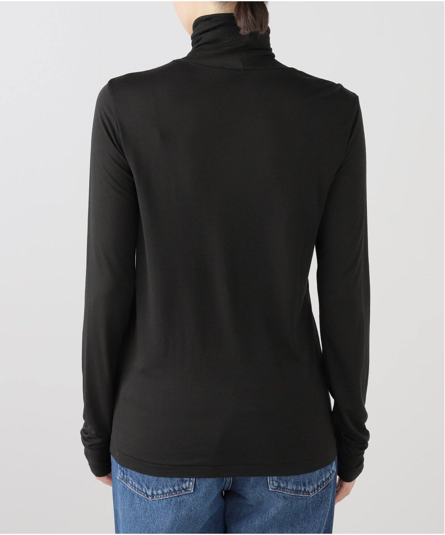 ATON/エイトン】MODAL SILK JERSEY TURTLENECK（Tシャツ／カットソー 