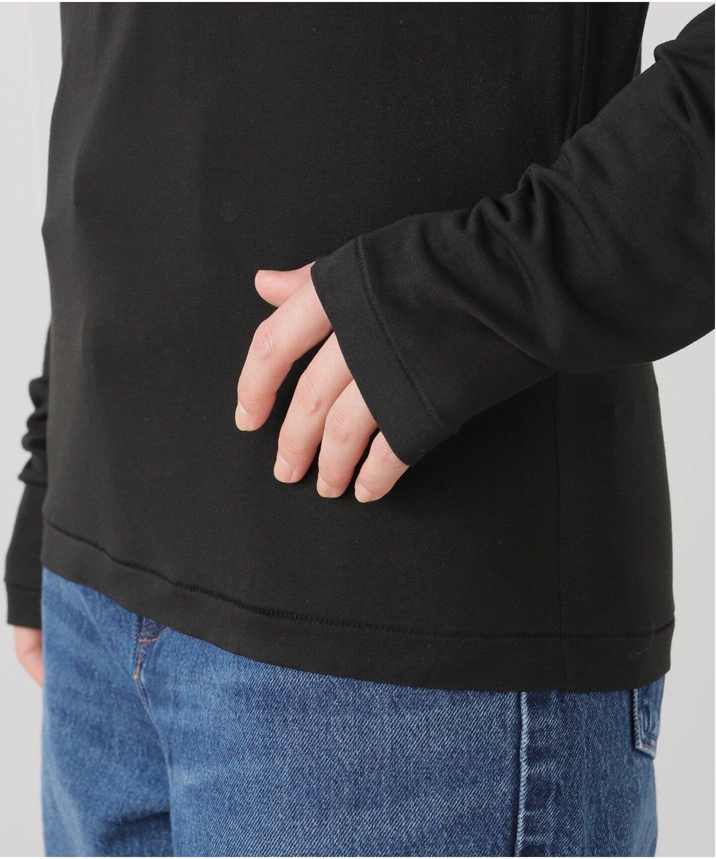 ATON/エイトン】MODAL SILK JERSEY TURTLENECK（Tシャツ／カットソー 