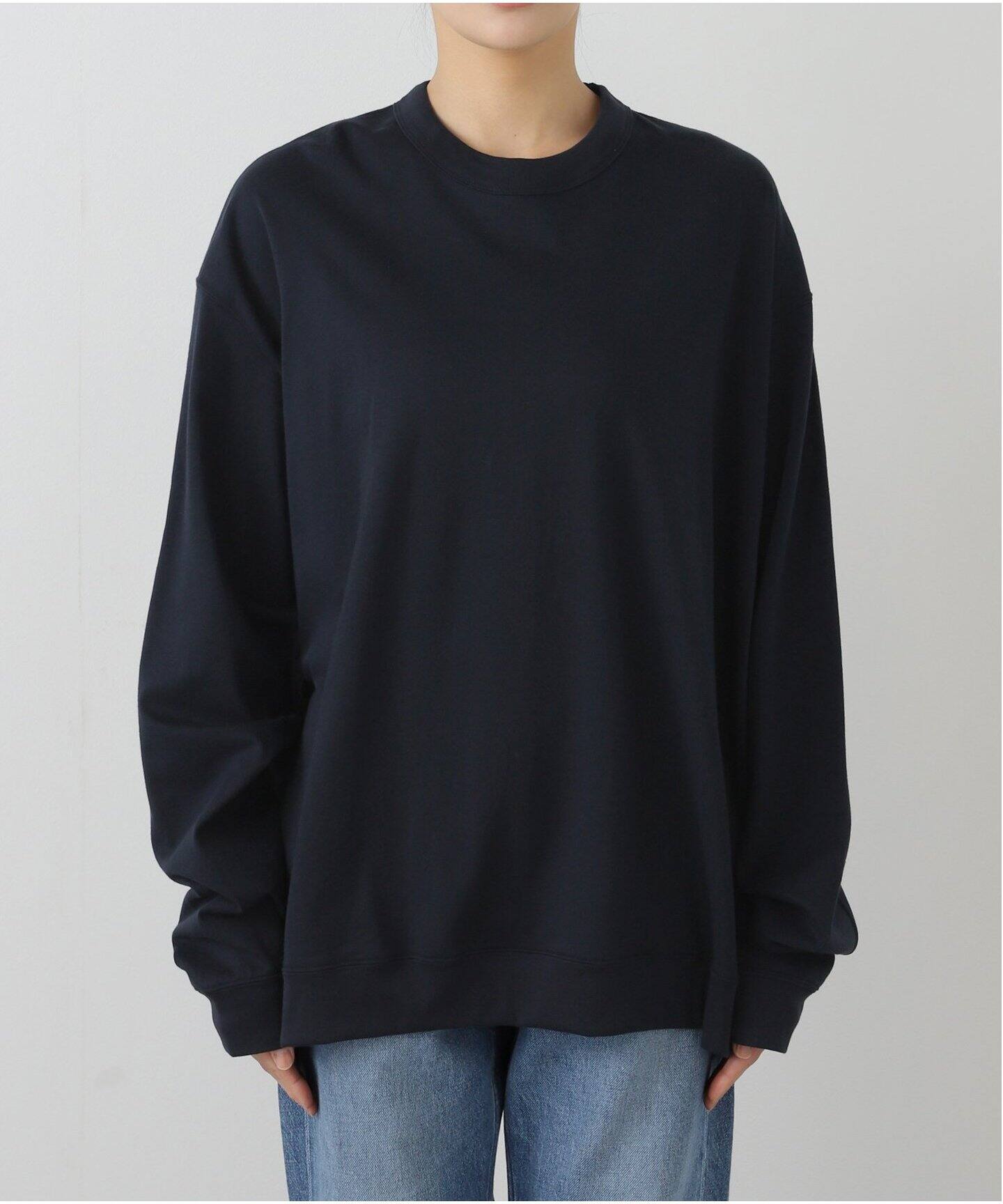 ATON】SUVIN DOUBLE JERSEY CREWNECK PULLOV（Tシャツ／カットソー 