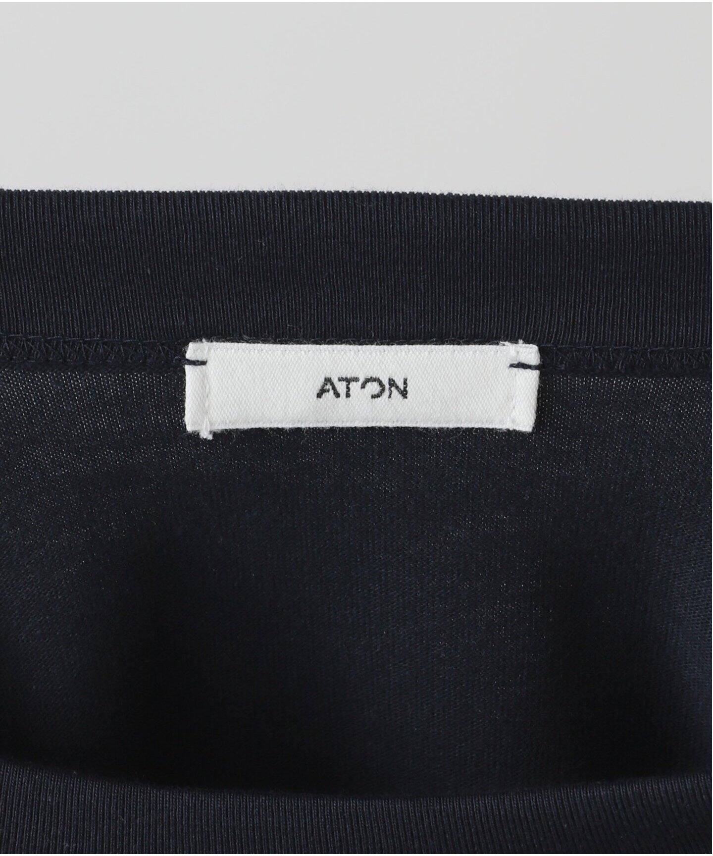 ATON】SUVIN DOUBLE JERSEY CREWNECK PULLOV（Tシャツ／カットソー