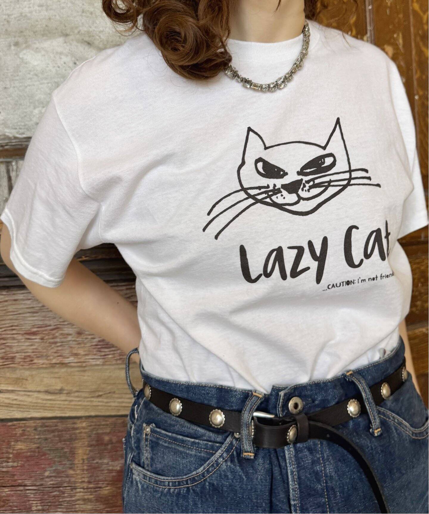 ジャーナルスタンダードラックス取扱chimala LAZY CAT TEE 完売 ジャーナルスタンダードラックス取扱chimala LAZY CAT TEE 完売