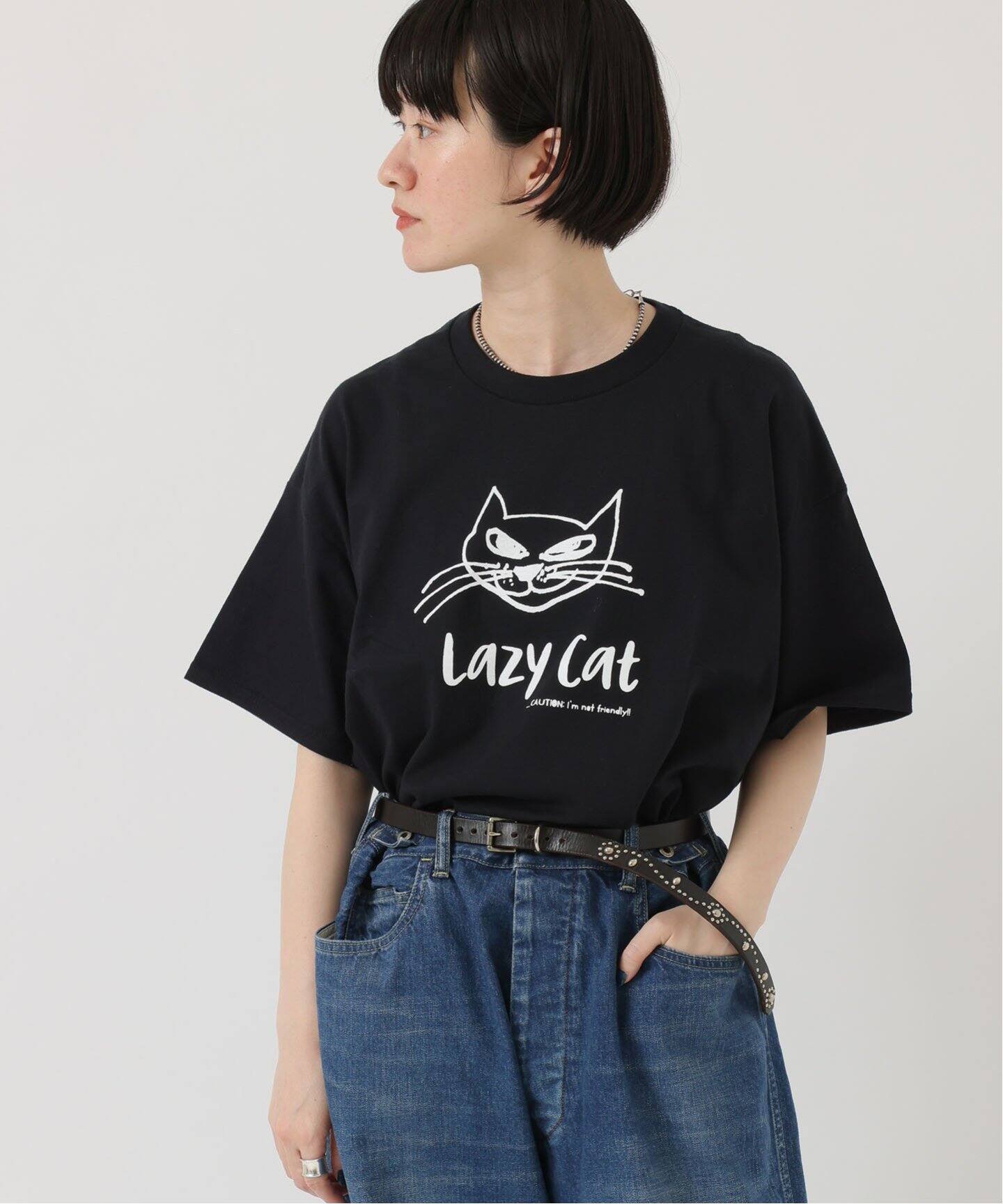 ラックス✖️チマラ記念Tシャツ 追加》CHIMALA LAZY CAT TEE (NEW)（Tシャツ／カットソー