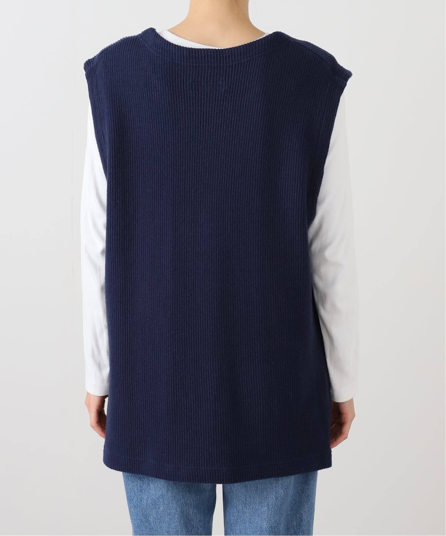 ts(s) 】 Jersey Crew Neck Side Slit Vest（ベスト）｜journal
