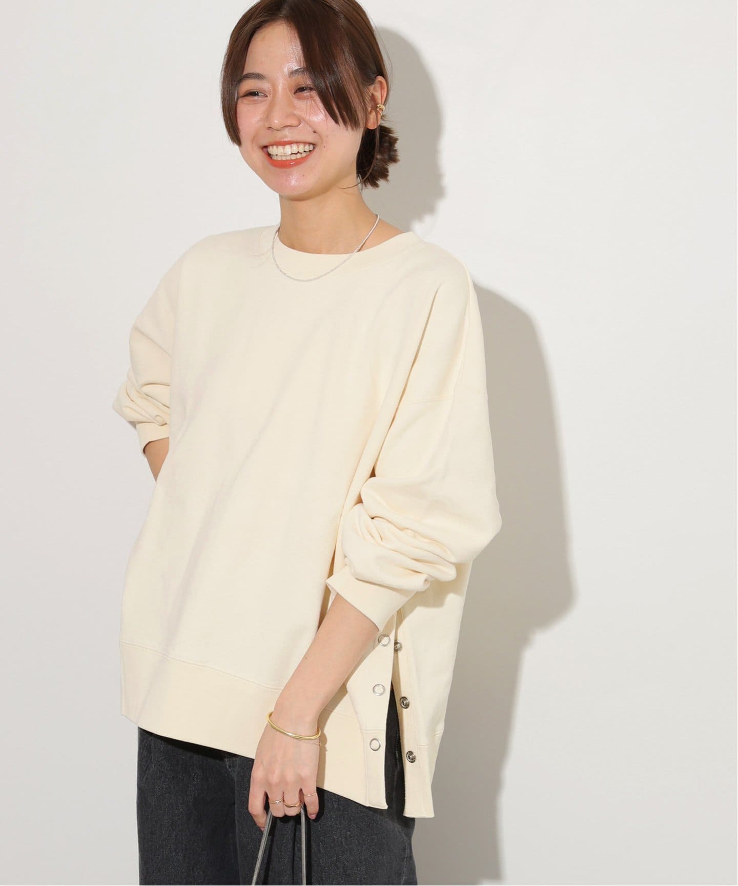WEB限定追加》コットンリングドットスウェット（スウェット