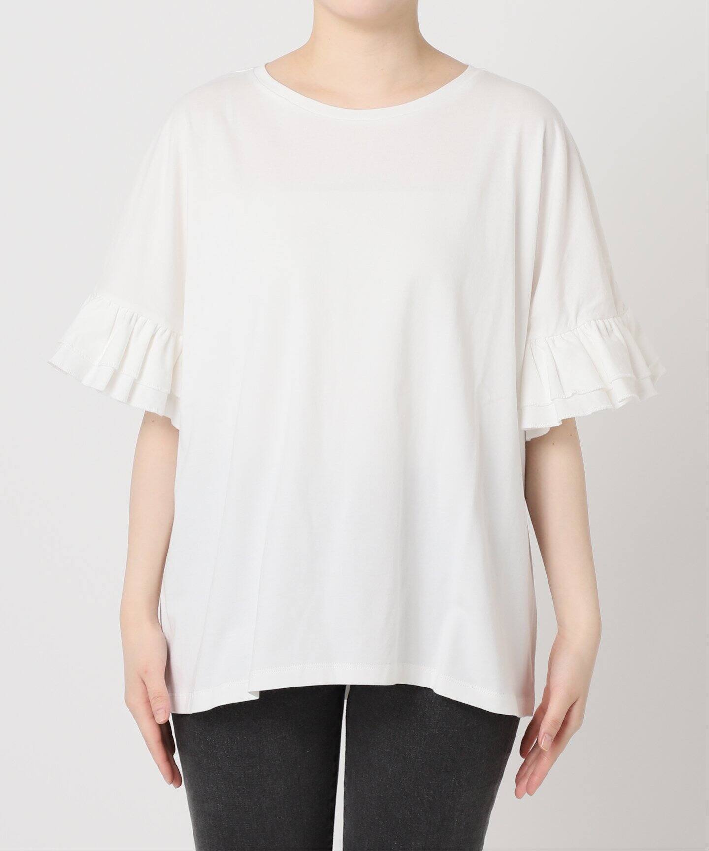 JOURNALSTANDARDrelume コットンダブルフリルTEE コットンダブルフリルTEE（Tシャツ／カットソー）｜JOURNAL