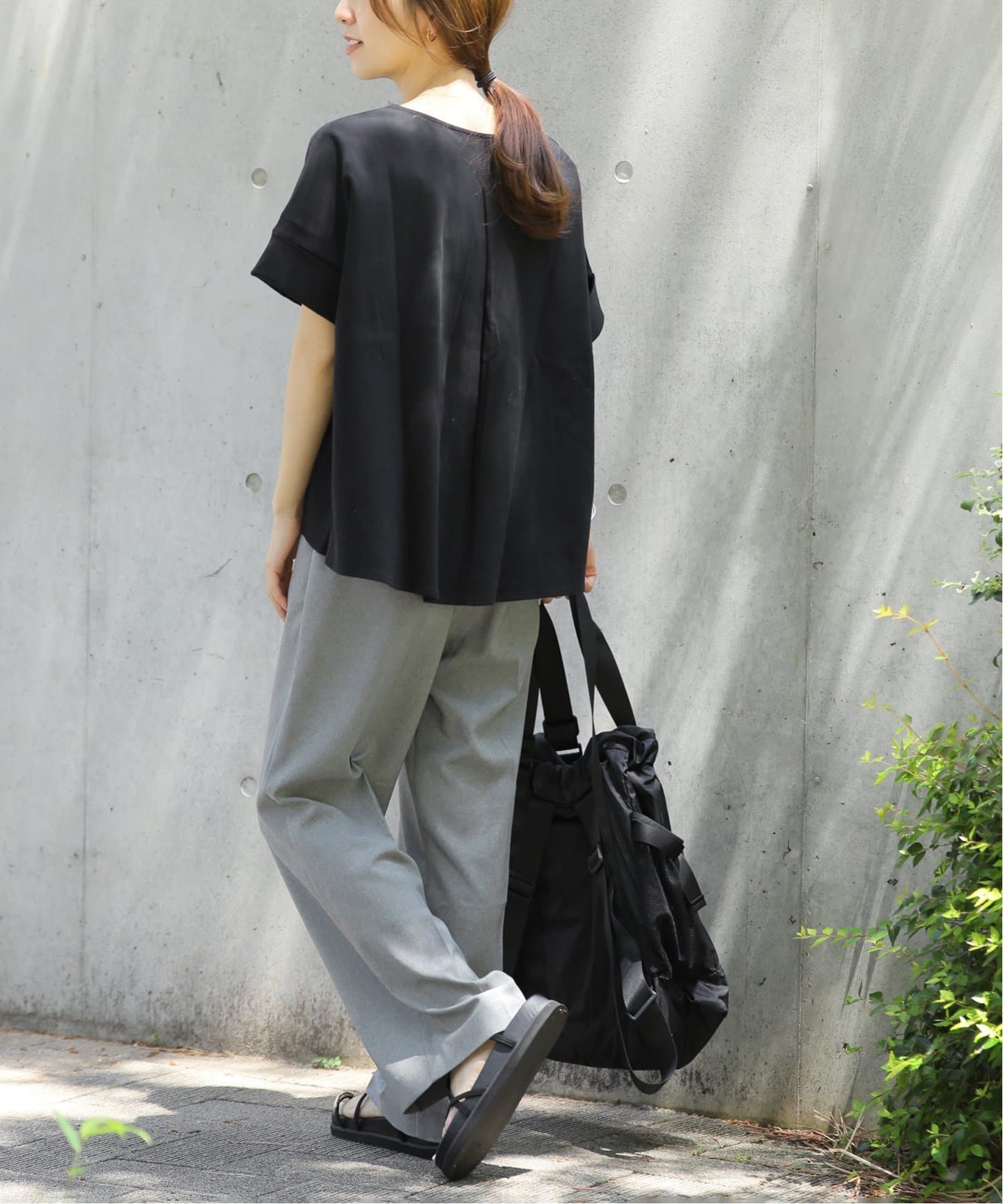 追加2》ADDICTポンチクルーネックタックプルオーバー（Tシャツ