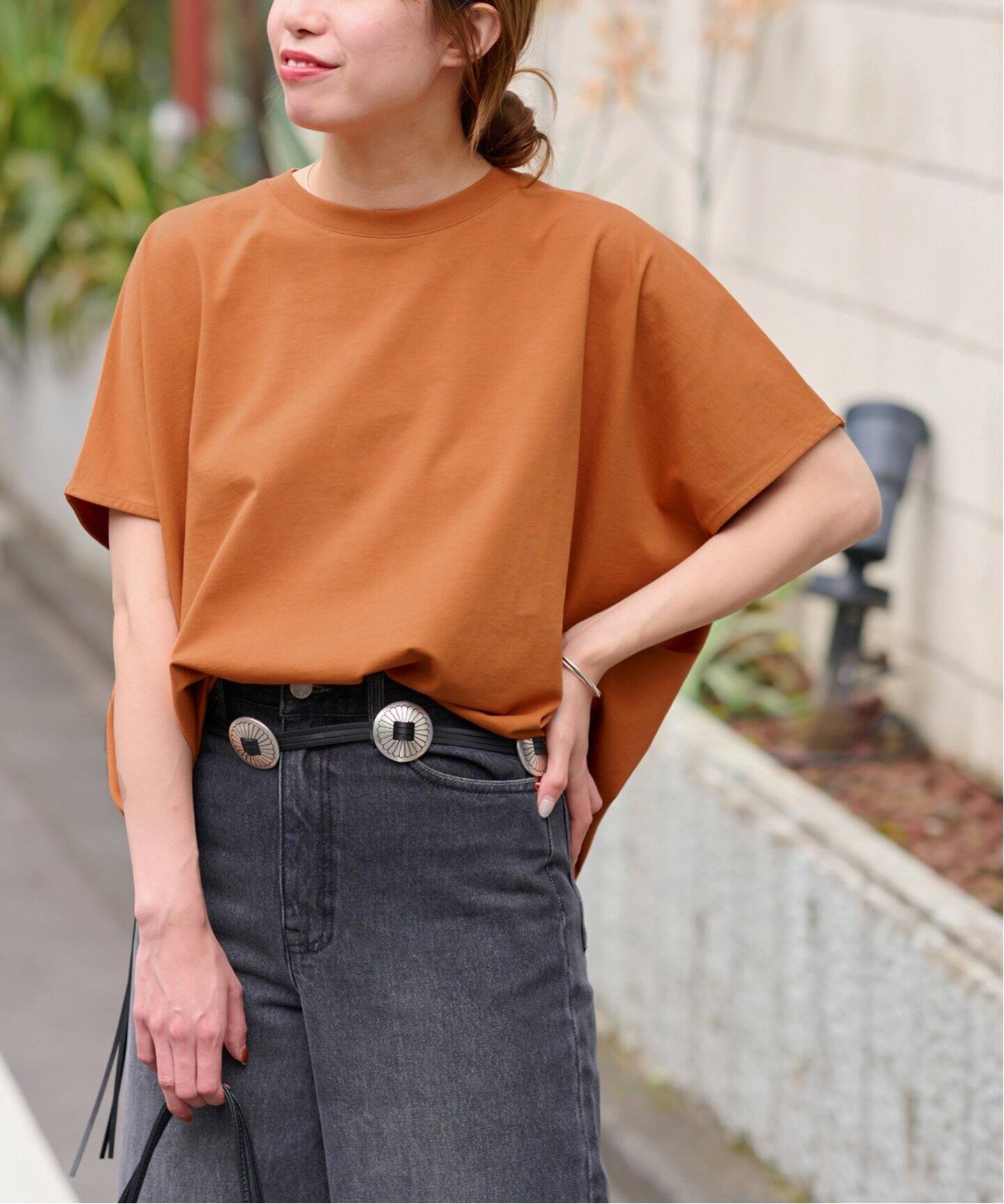 25AW新作］ドレープルーズカットプルオーバー（Tシャツ