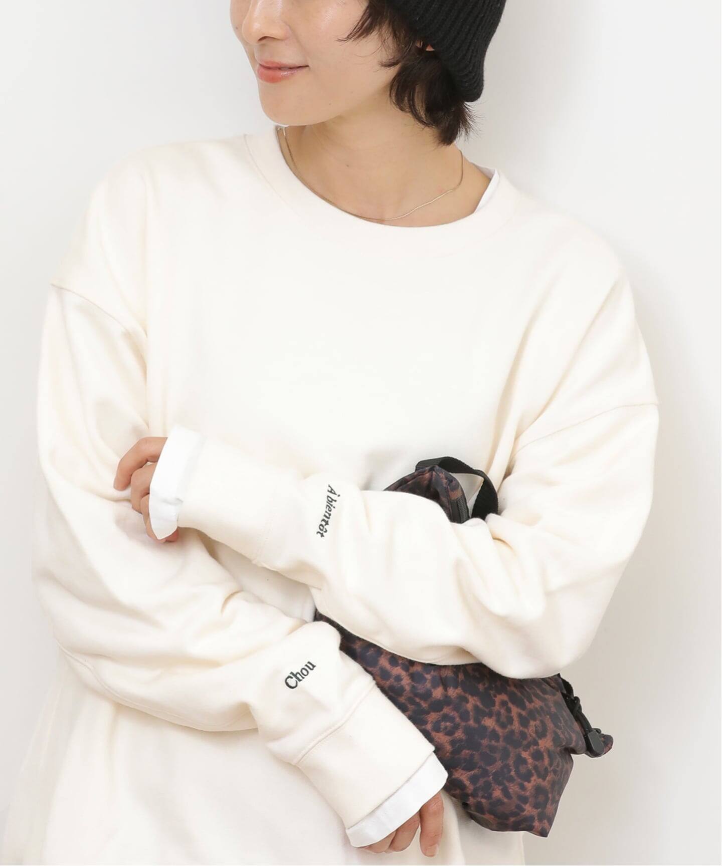 ひゆなmama☆TODAYFUL レイヤードスウェットプルオーバーWHT TODAYFUL（トゥデイフル）の「レイヤードコットンスエット（スウェット
