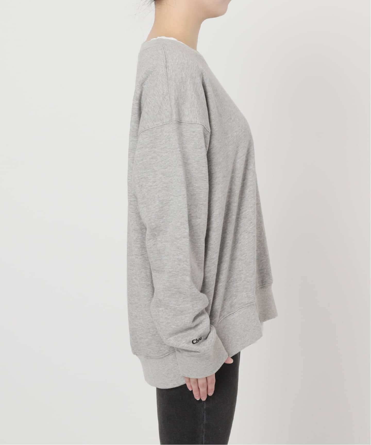 WEB限定追加》［2枚セット］3WAY刺繍レイヤードスウェット（スウェット