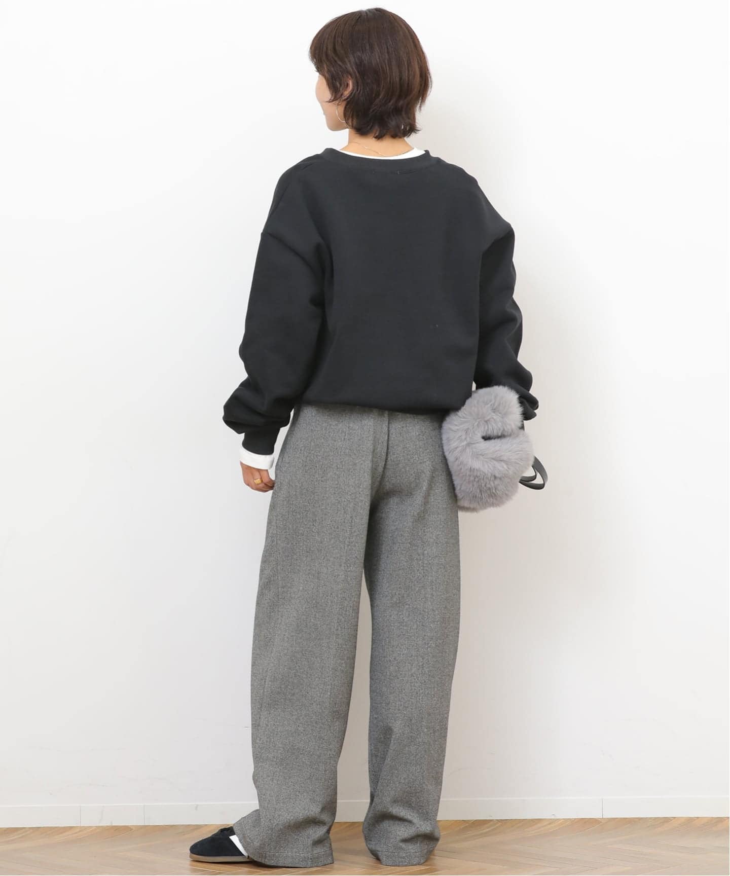 WEB限定》ハーフジップノーカラースウェット（スウェット）｜JOURNAL