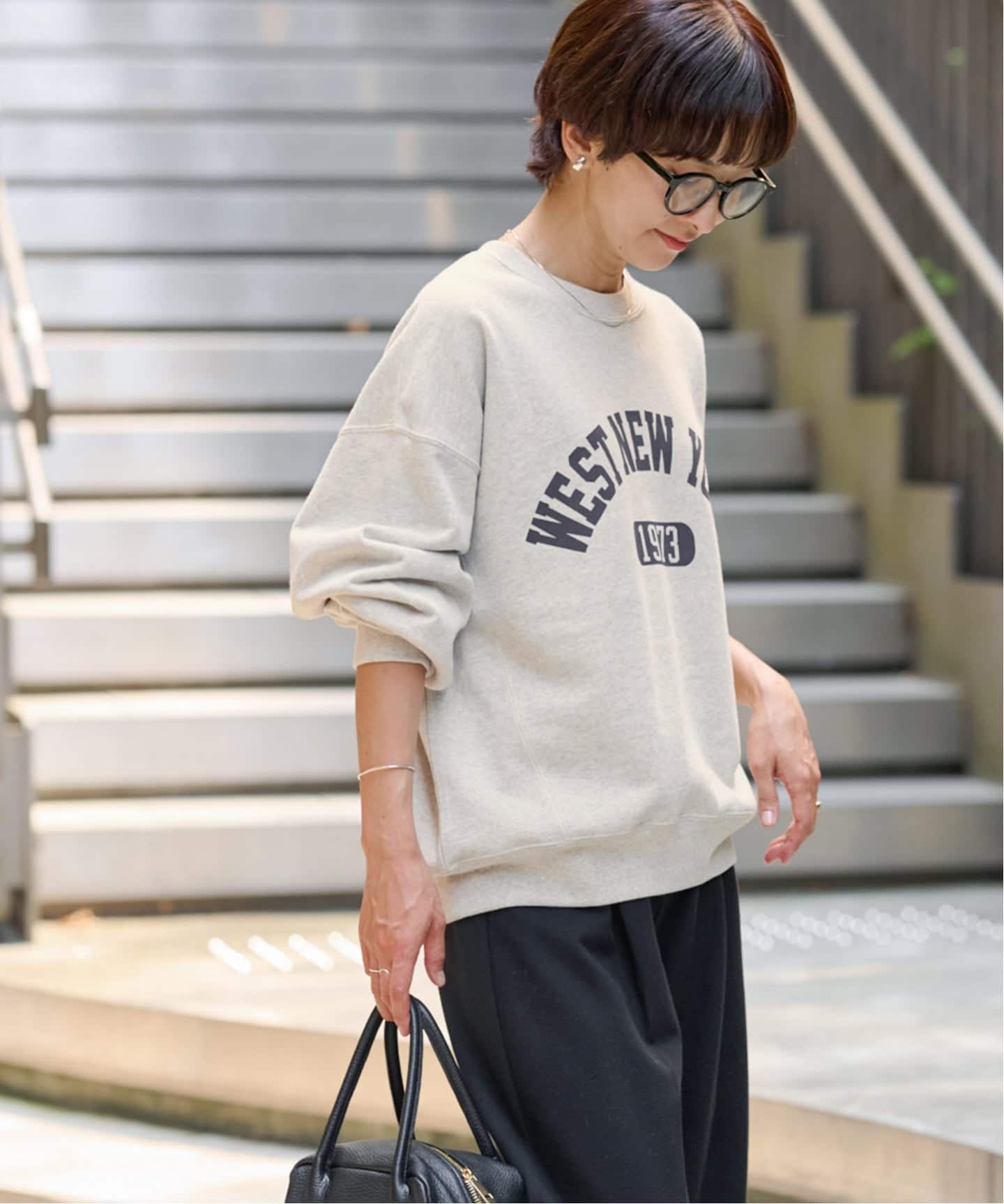 ヴィンテージライクカレッジロゴスウェット（スウェット）｜JOURNAL