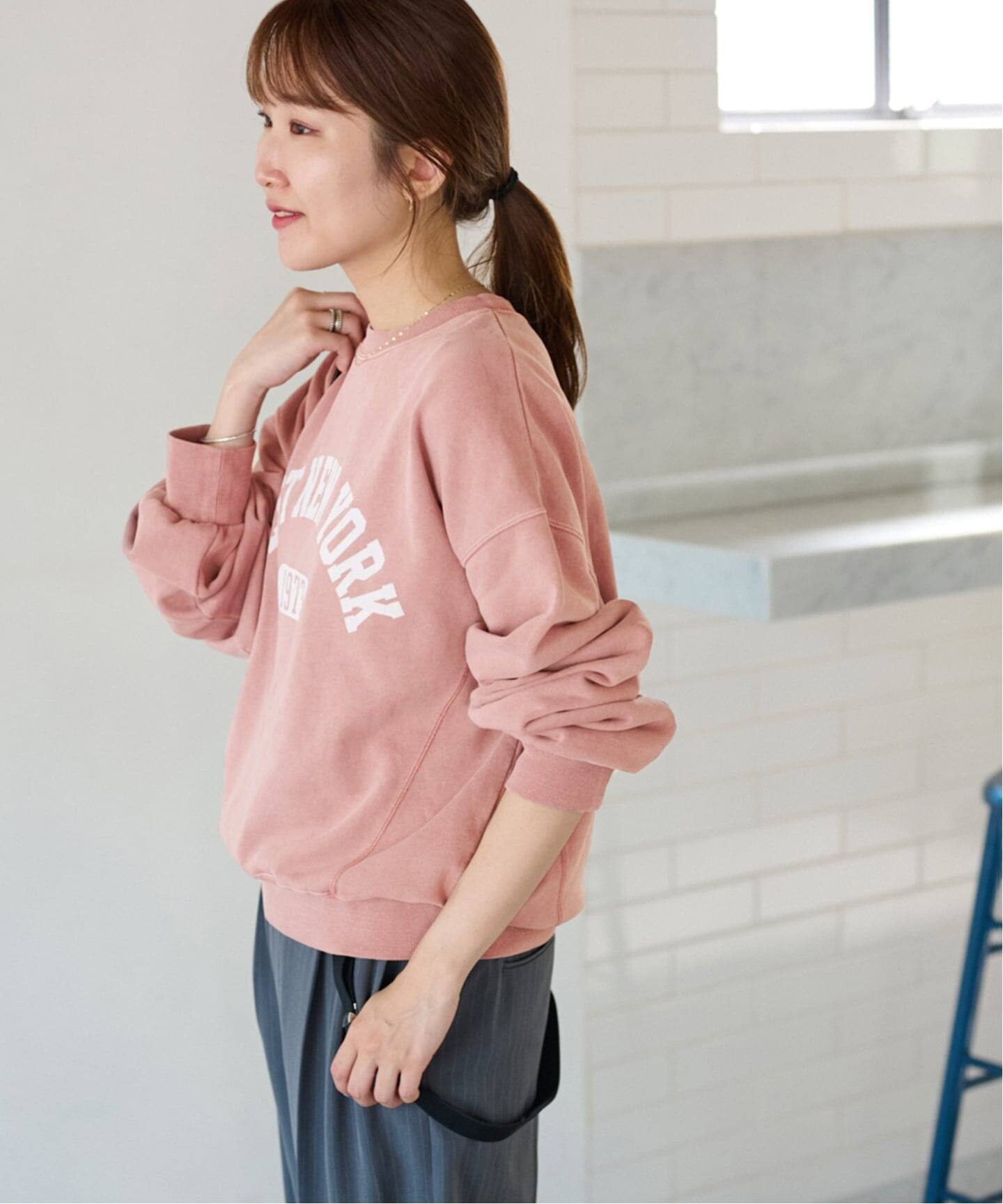 【新品】journal standard relume カレッジロゴスウェット ヴィンテージライクカレッジロゴスウェット（スウェット）｜JOURNAL