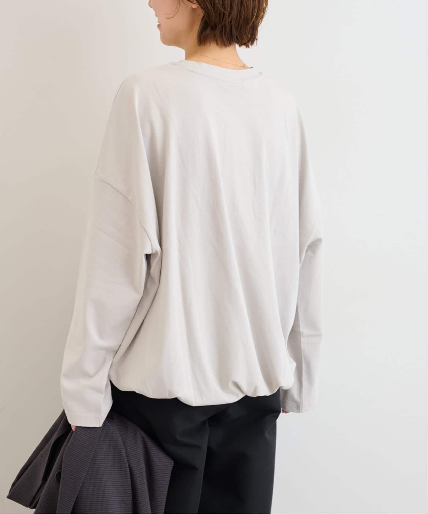 追加》ギャザーヘムロングスリーブ（Tシャツ／カットソー）｜JOURNAL