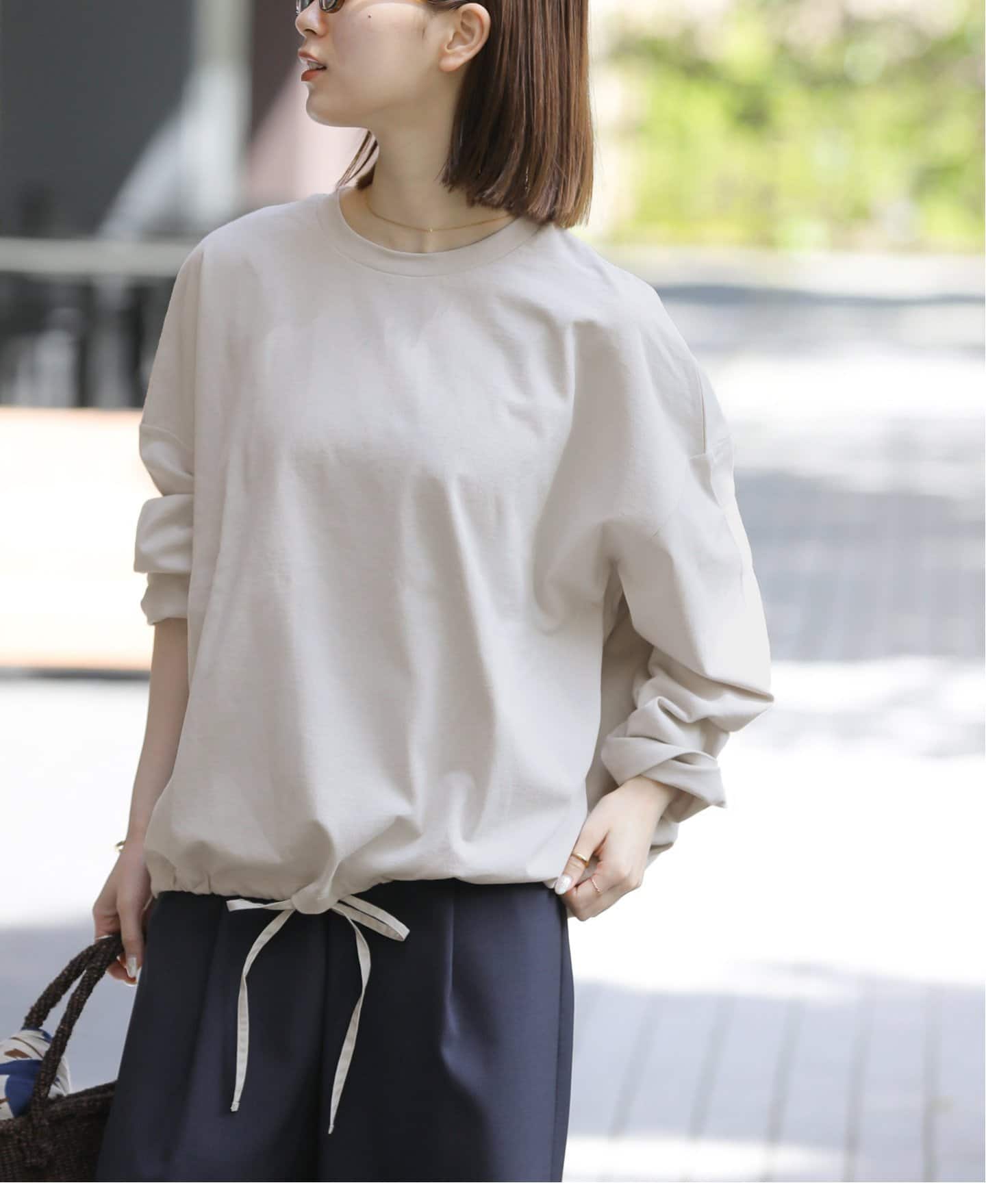 追加予約》ギャザーヘムロングスリーブ（Tシャツ／カットソー