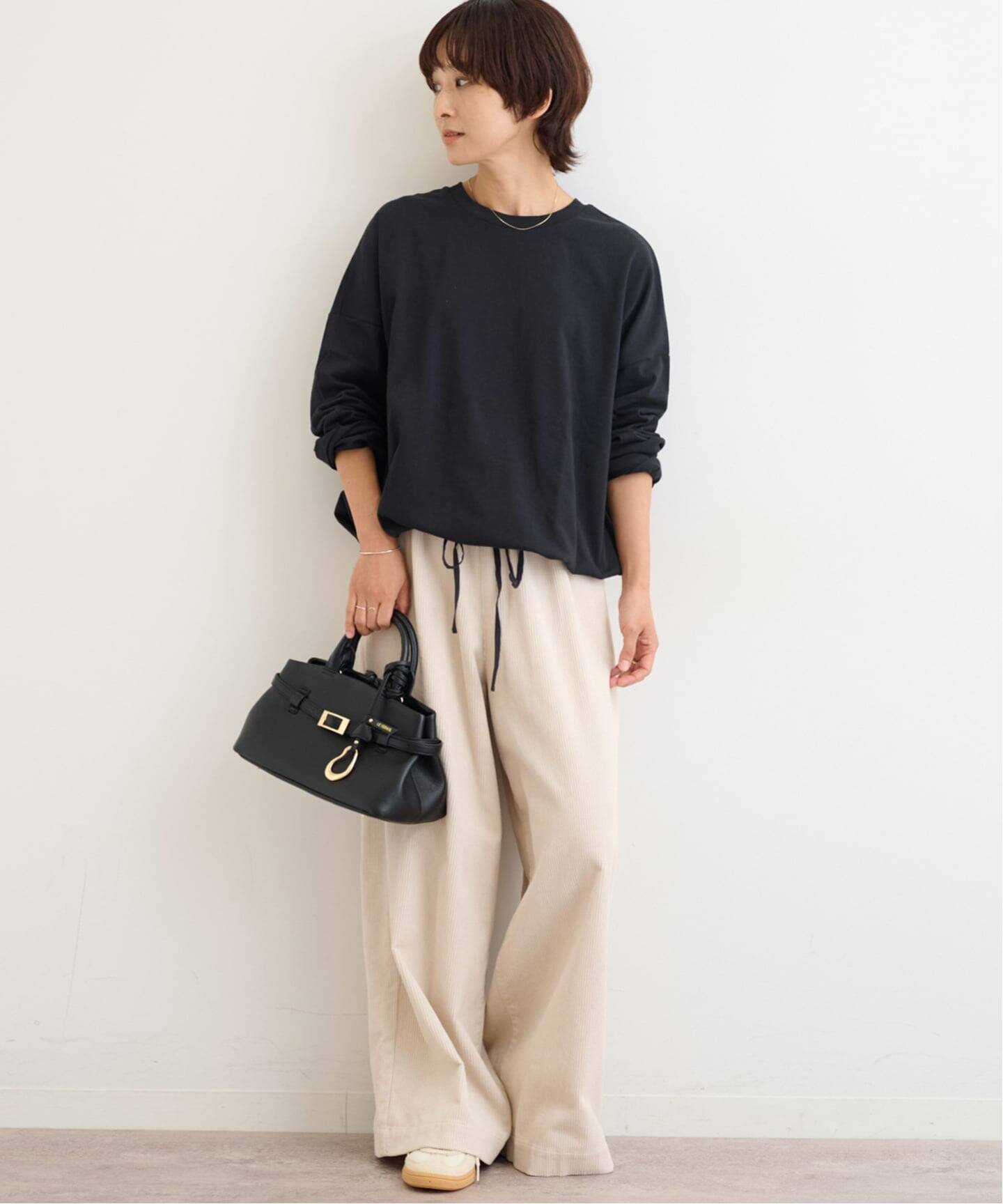 追加2 / 新色》ギャザーヘムロングスリーブ（Tシャツ／カットソー