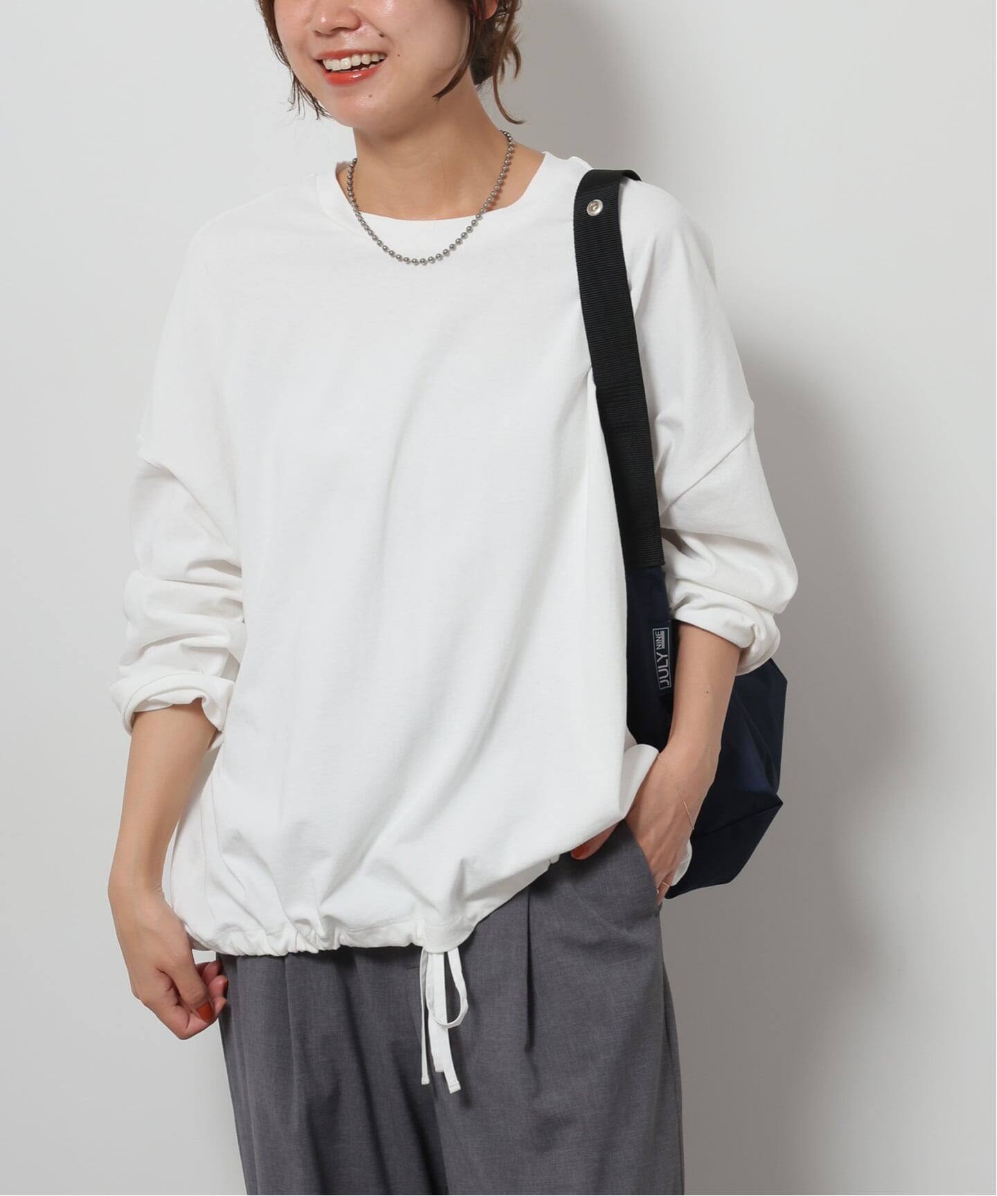 追加2 / 新色》ギャザーヘムロングスリーブ（Tシャツ／カットソー